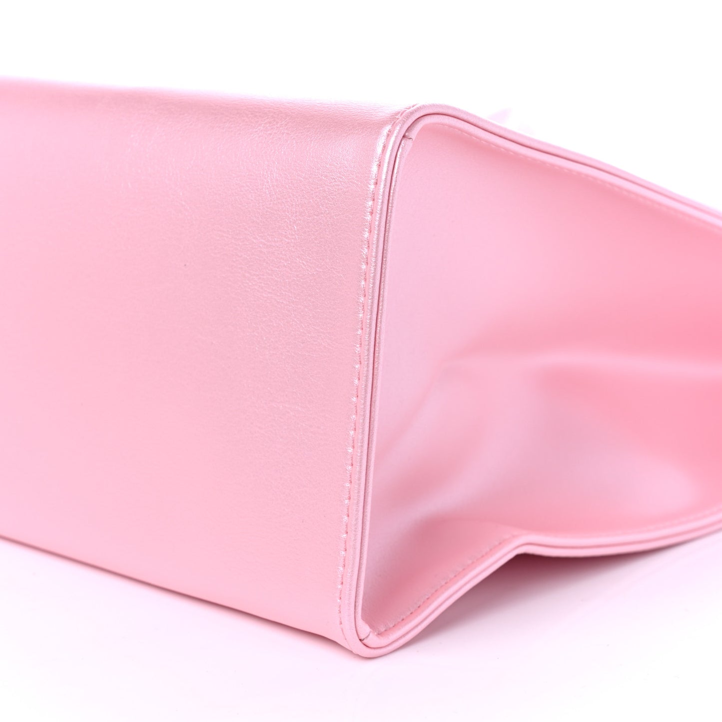 Metallic Vegan Leather Medium Shopping Bag Ballerina