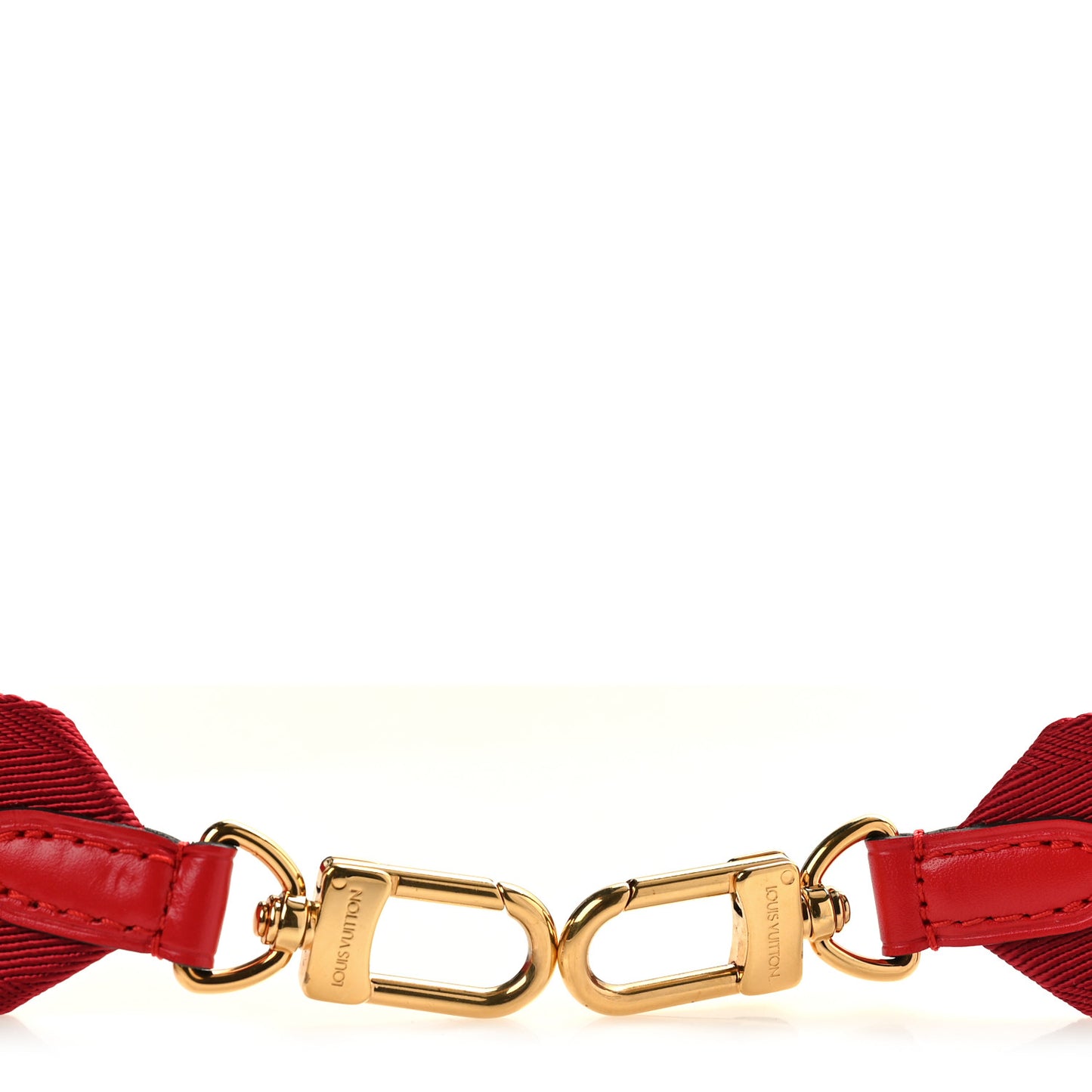 Monogram Denim Multi Pochette Accessories Shoulder Strap Red