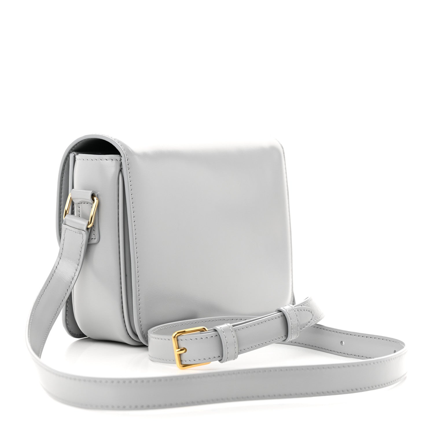 Celine Shiny Calfskin Teen Triomphe Pearl Blue 3 of 11