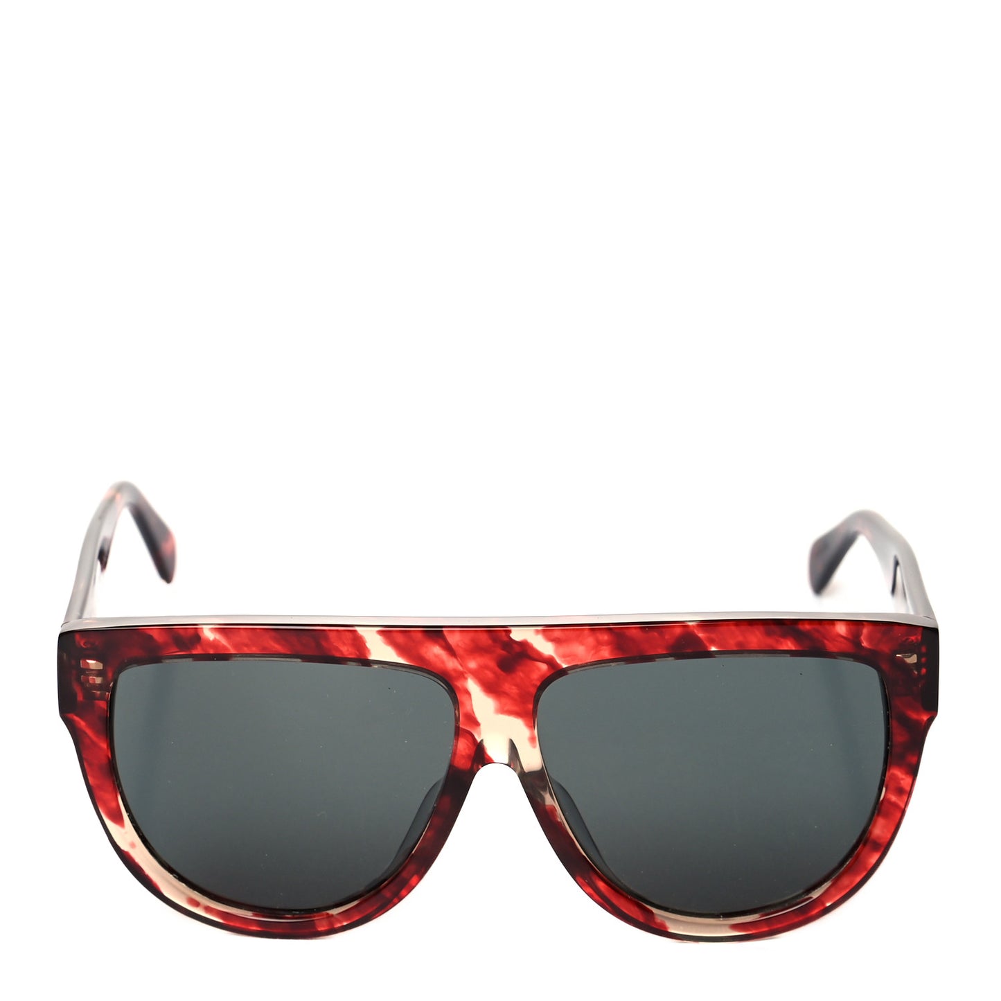 Acetate Aviator Sunglasses CL 40001F Red Havana