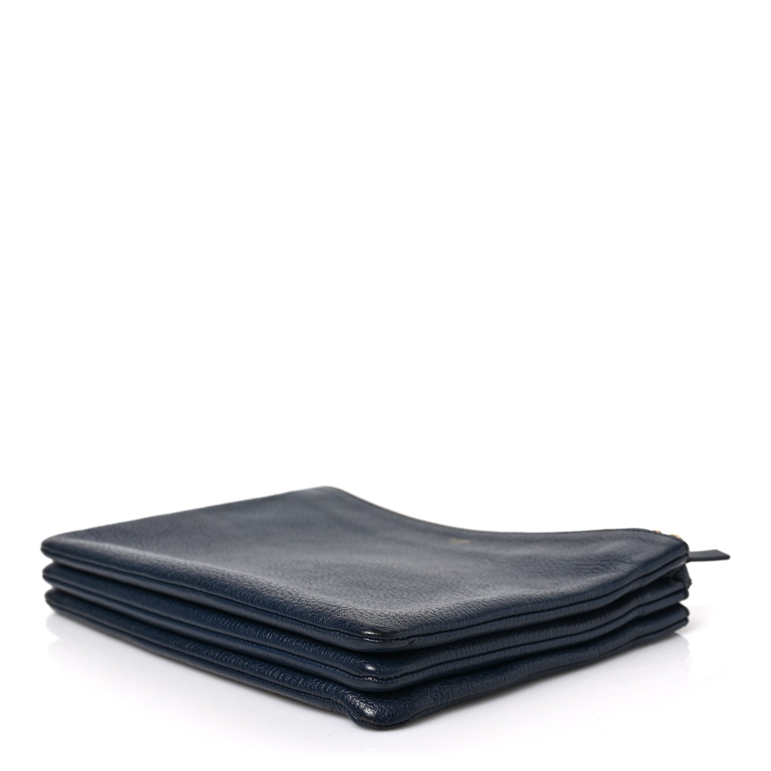 Celine Goatskin Large Trio Crossbody Bag Dark Blue 9 of 10