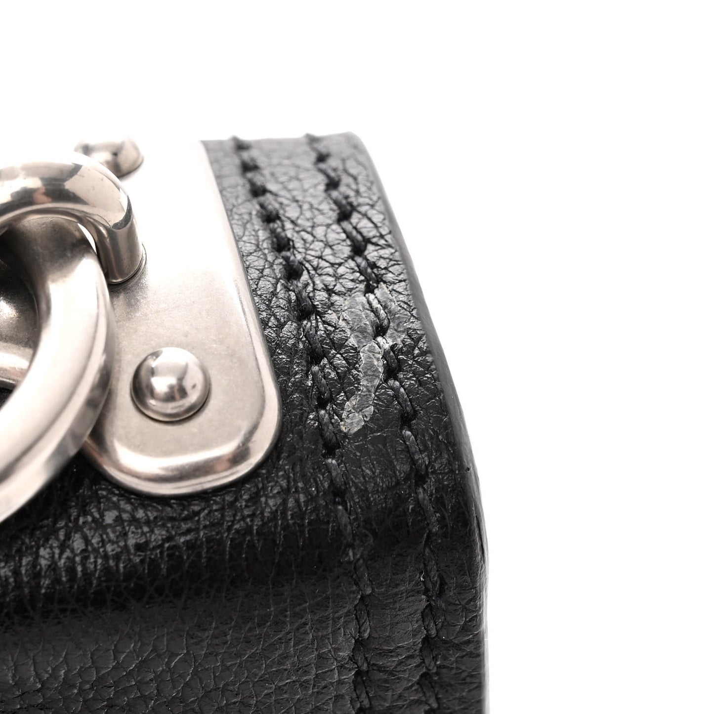 Glace Calfskin Large Soft Cahier Bag Black