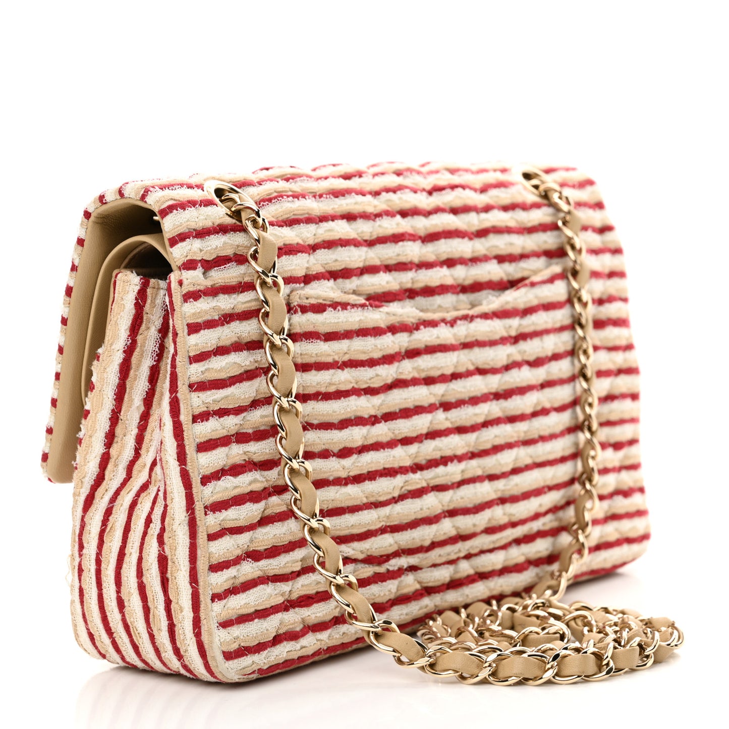 Jersey Quilted Medium Coco Sailor Flap Red White