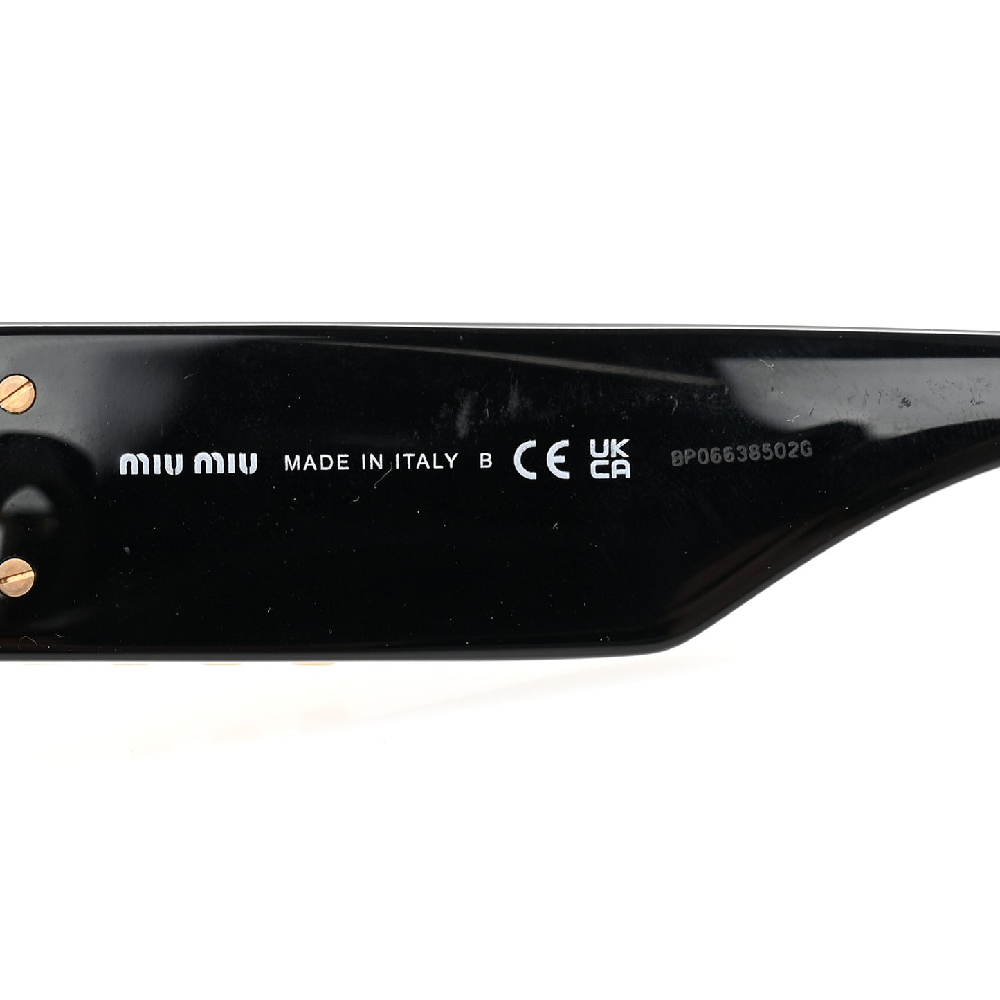 Acetate Rectangle Sunglasses SMU 09W Black