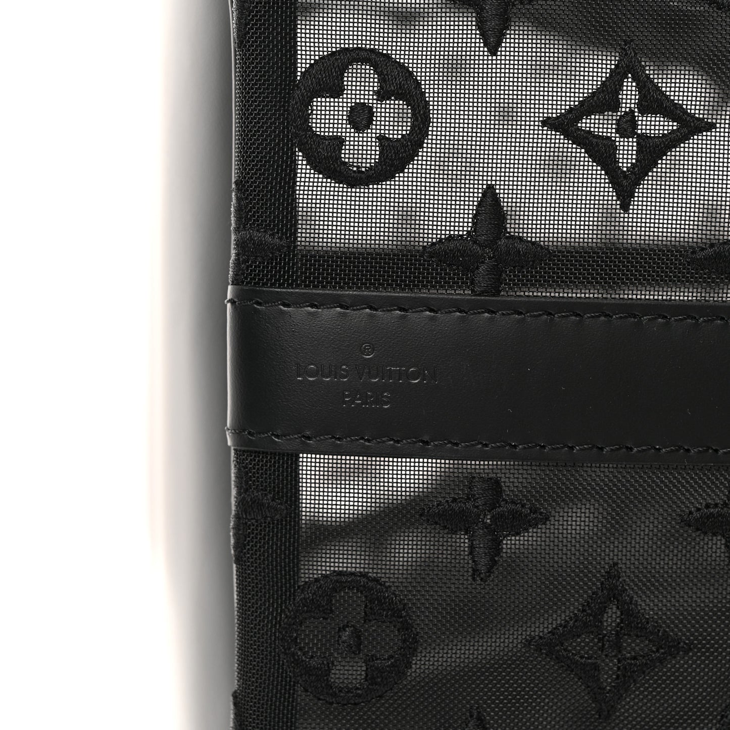 Monogram See Through Keepall Bandouliere 50 Black