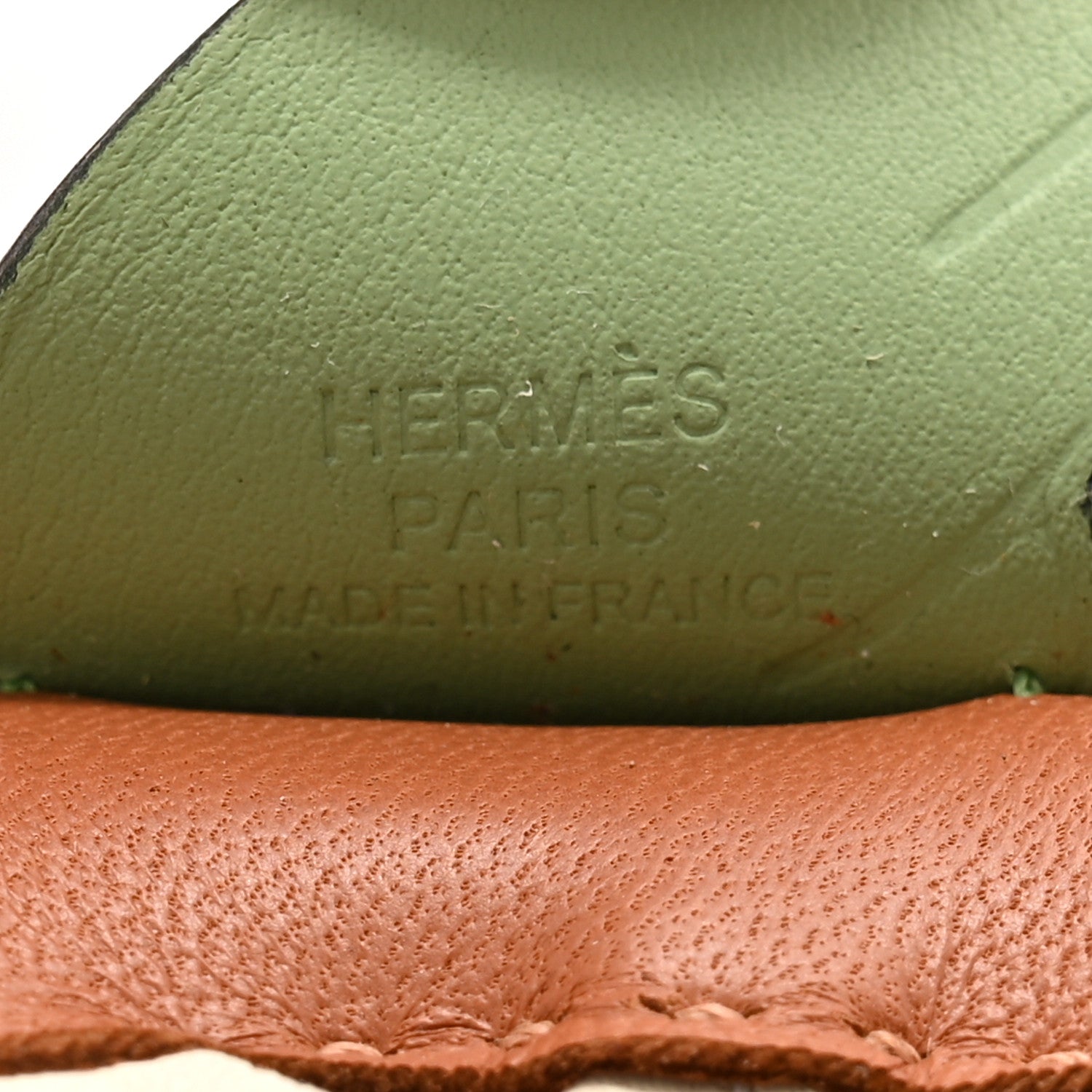 Hermes Milo Lambskin Grigri Rodeo Pegase Horse Bag Charm PM Sesame Vert Criquet Craie 3 of 6