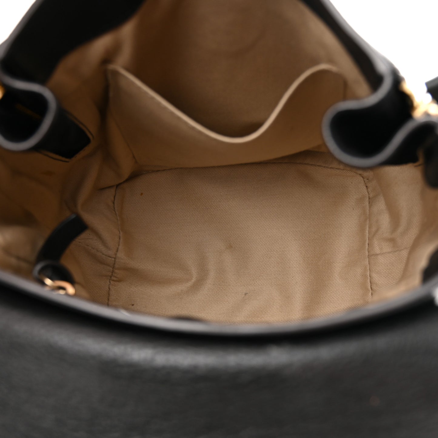 Suede Calfskin Small Faye Backpack Black