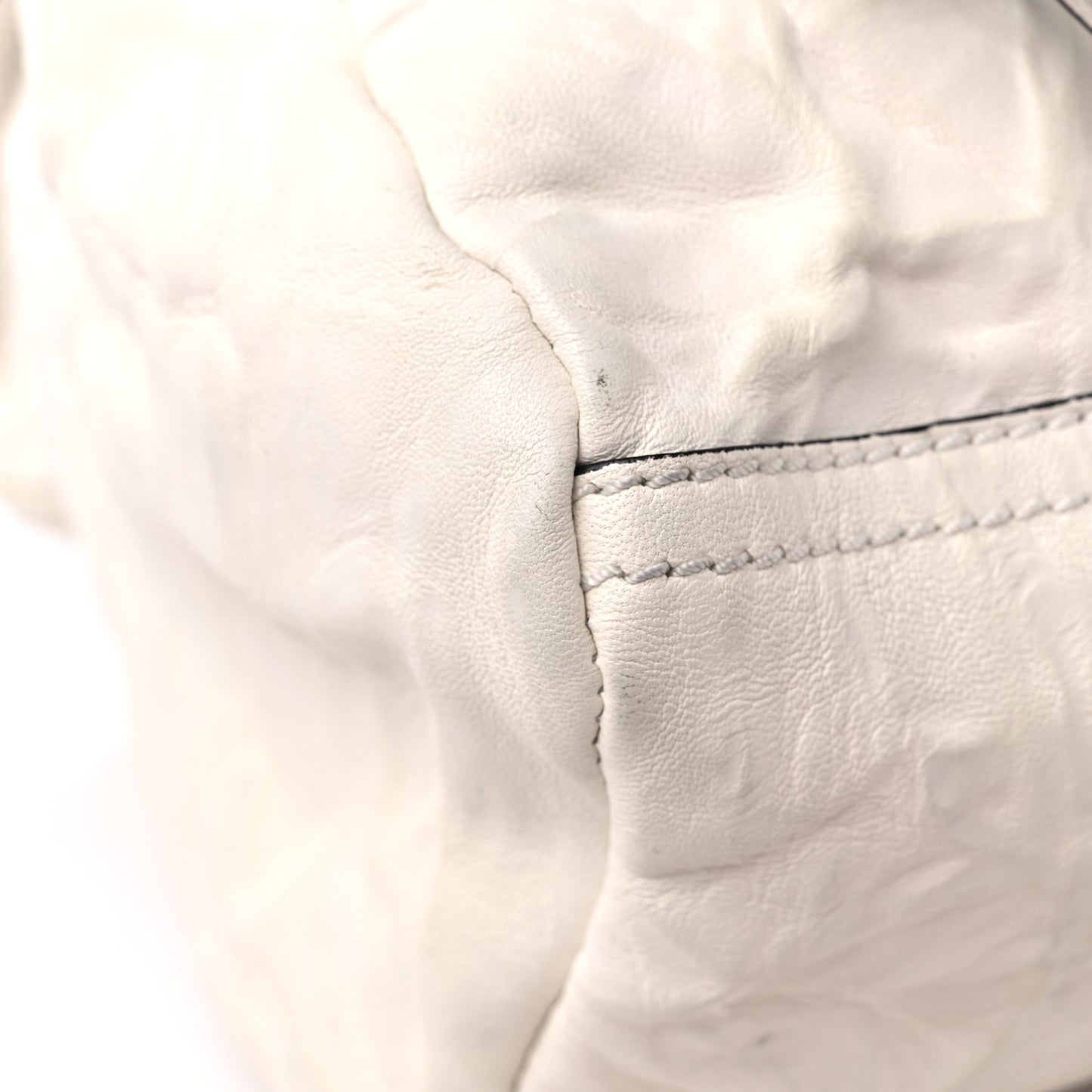 Tumbled Sheepskin Small Pandora Ivory
