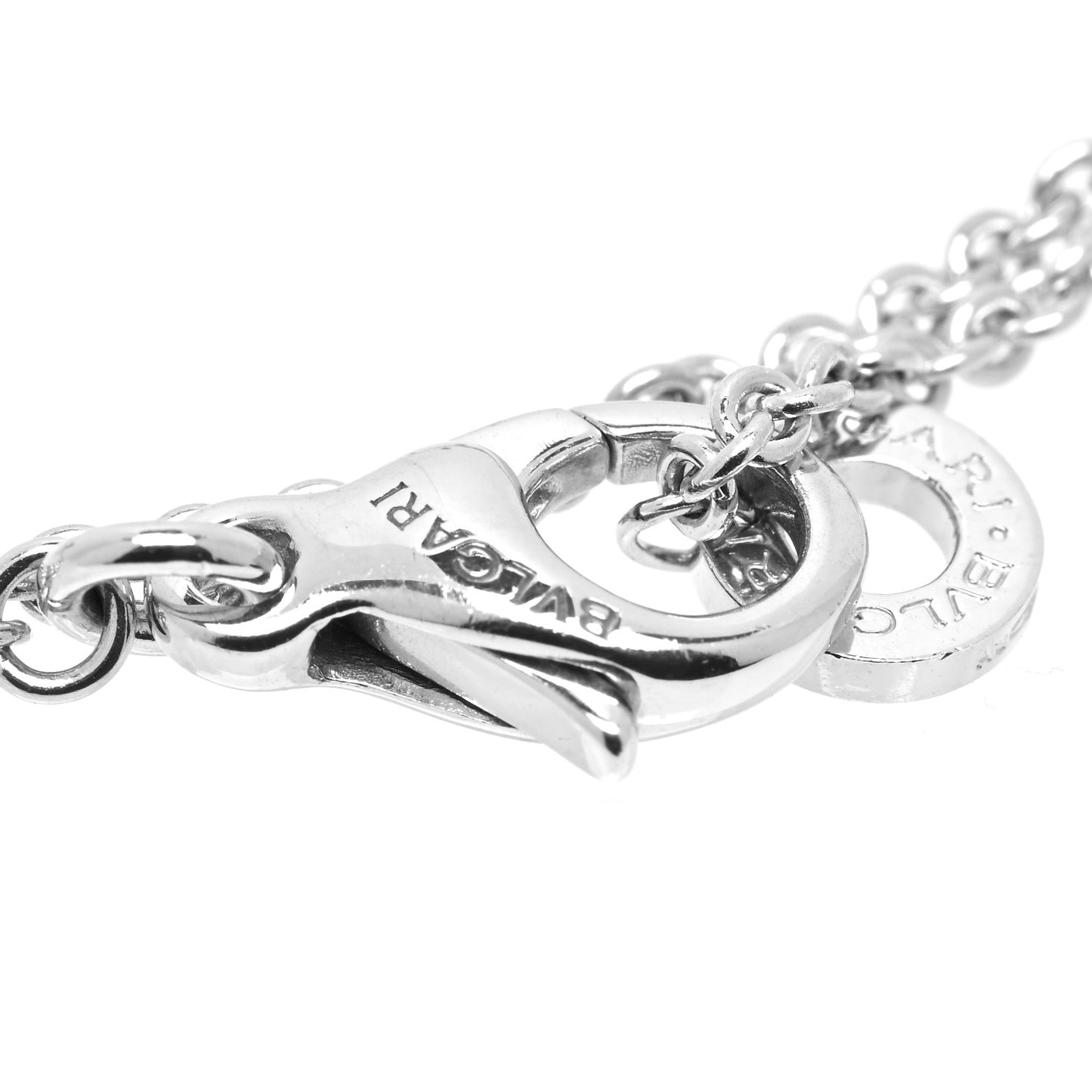18K White Gold Diamond B.Zero1 Pendant Necklace