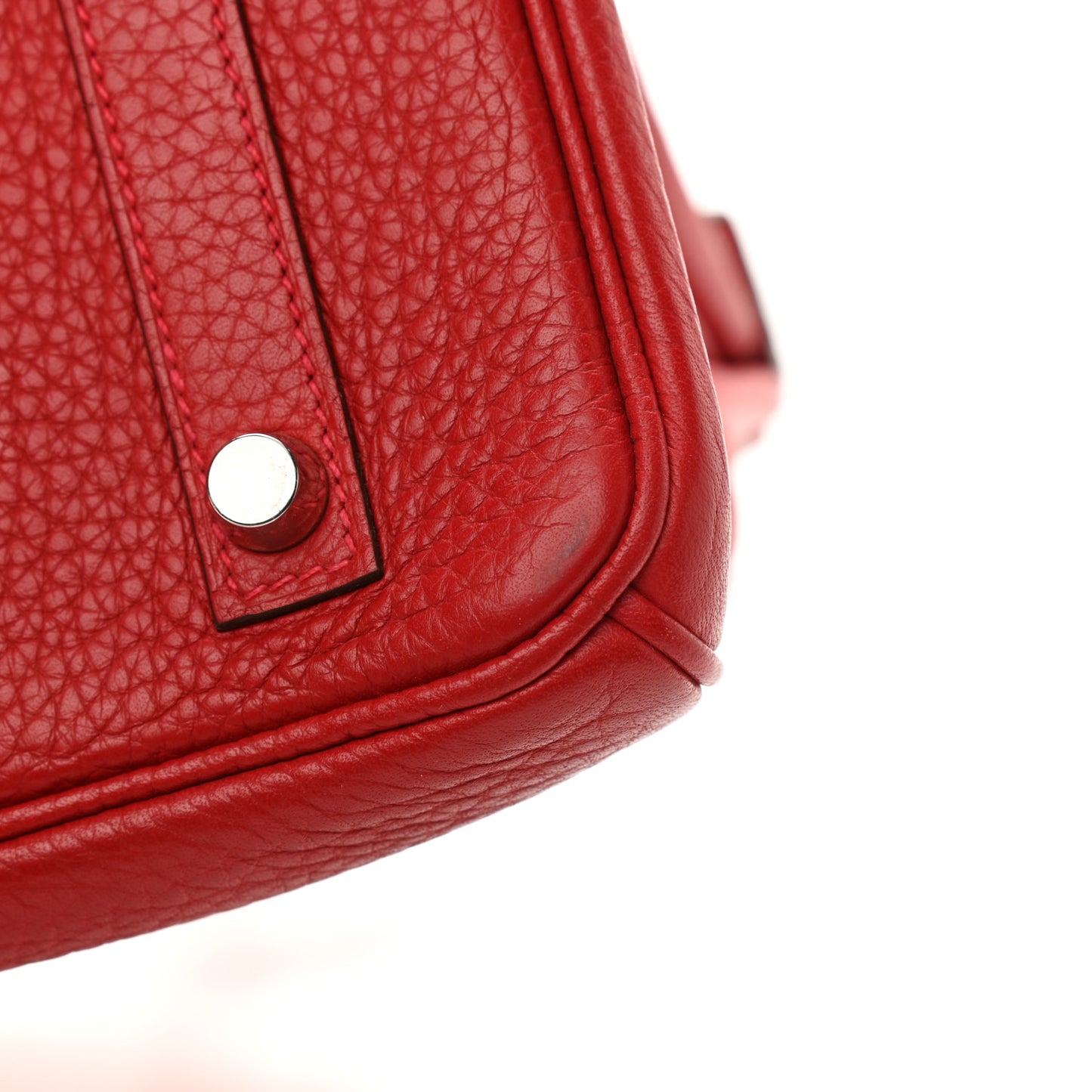 Taurillon Clemence Birkin 30 Rouge Casaque