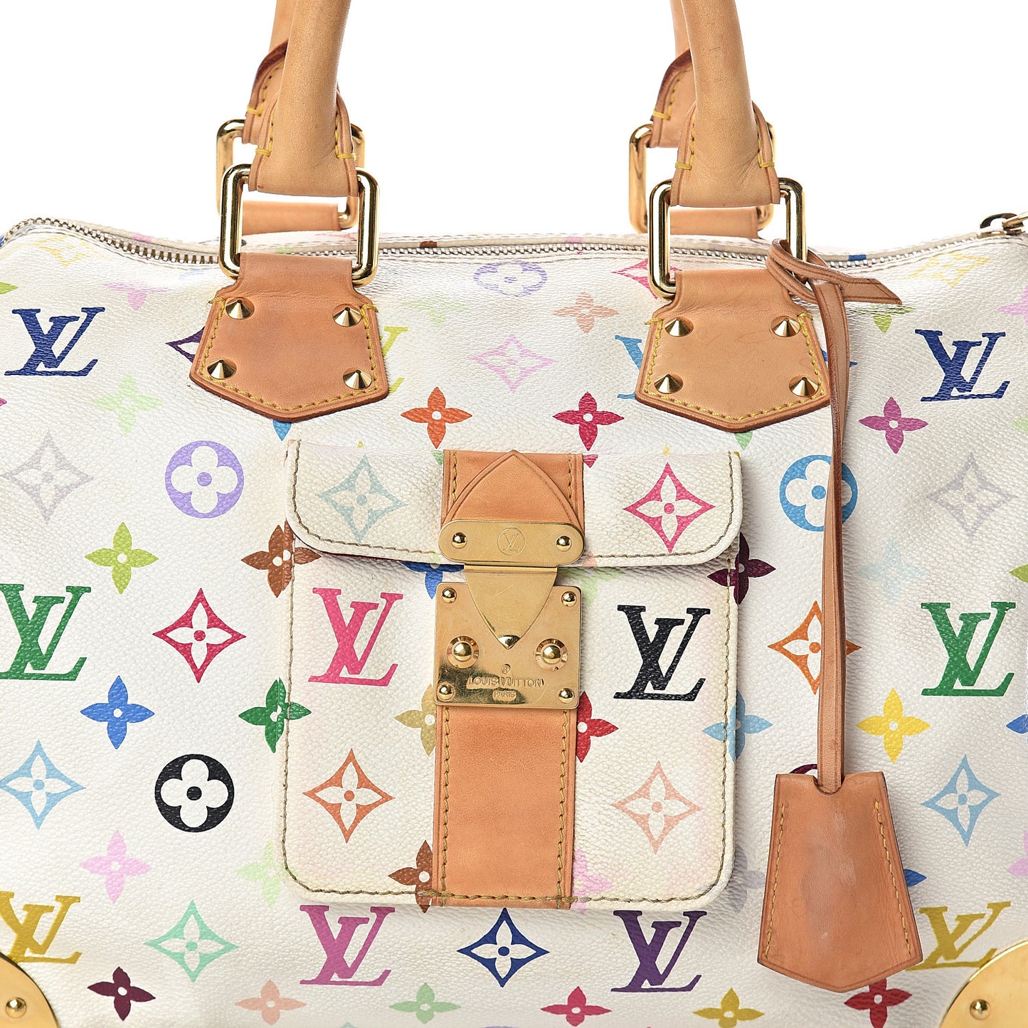 Monogram Multicolor Speedy 30 White