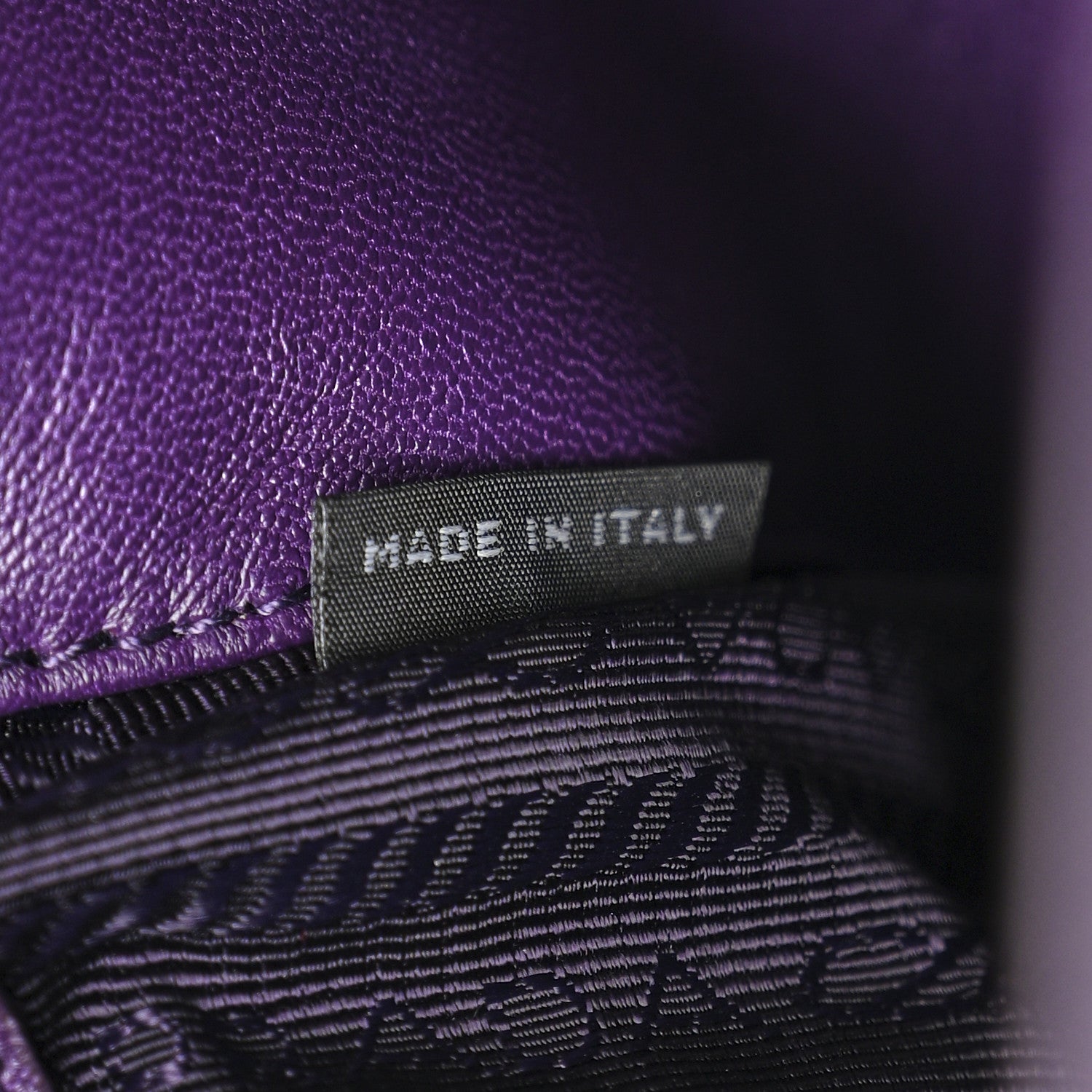 Prada Nappa Re-Nylon Triangle Quilted Patchwork System Flap Shoulder Bag Viola 7 of 10