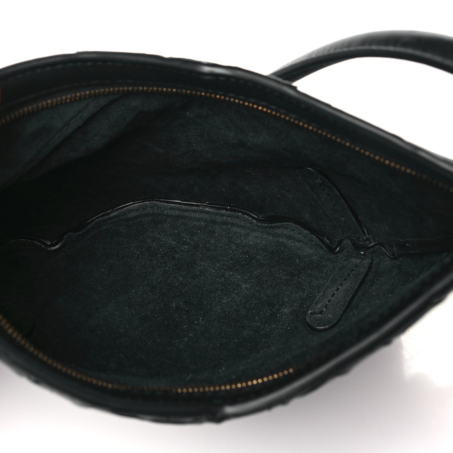 Nappa Intrecciato Mini Solstice Shoulder Bag Black