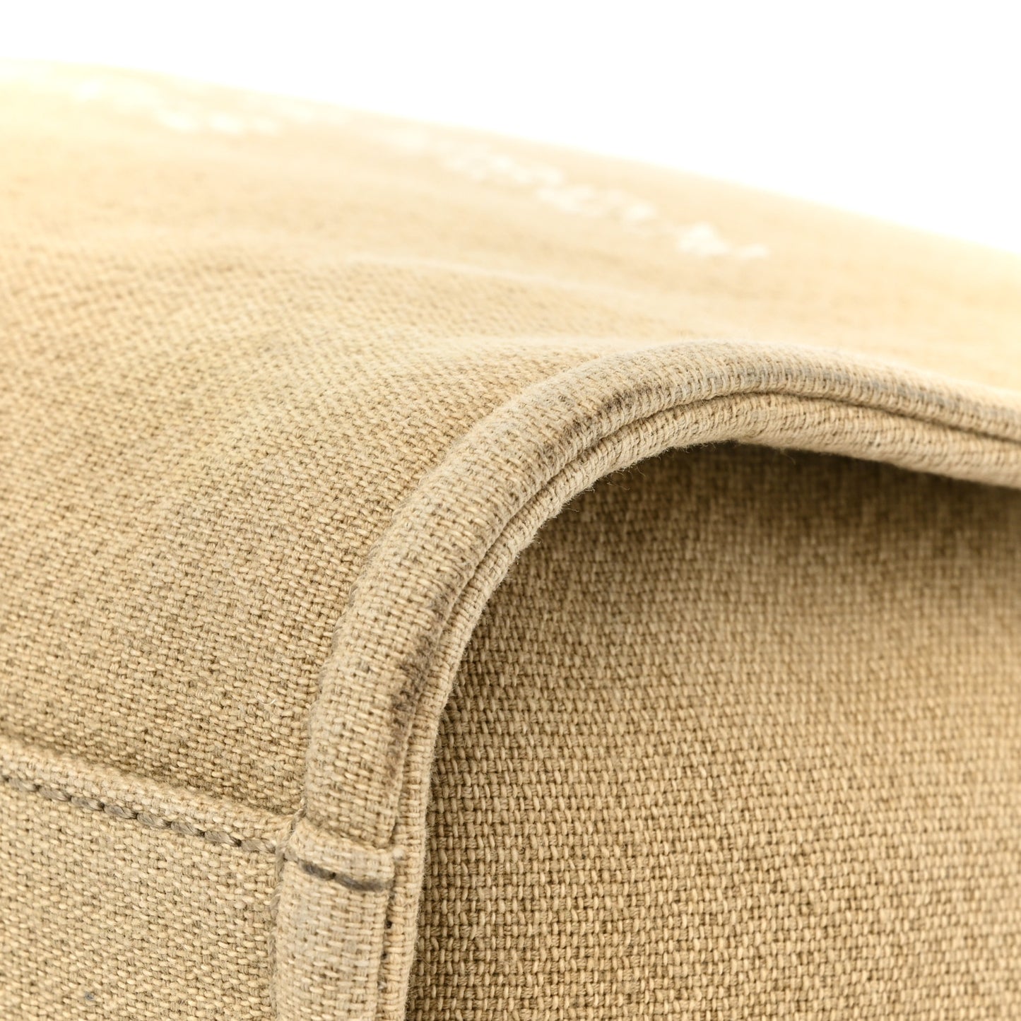 Canvas Mini Deauville Tote Beige Black