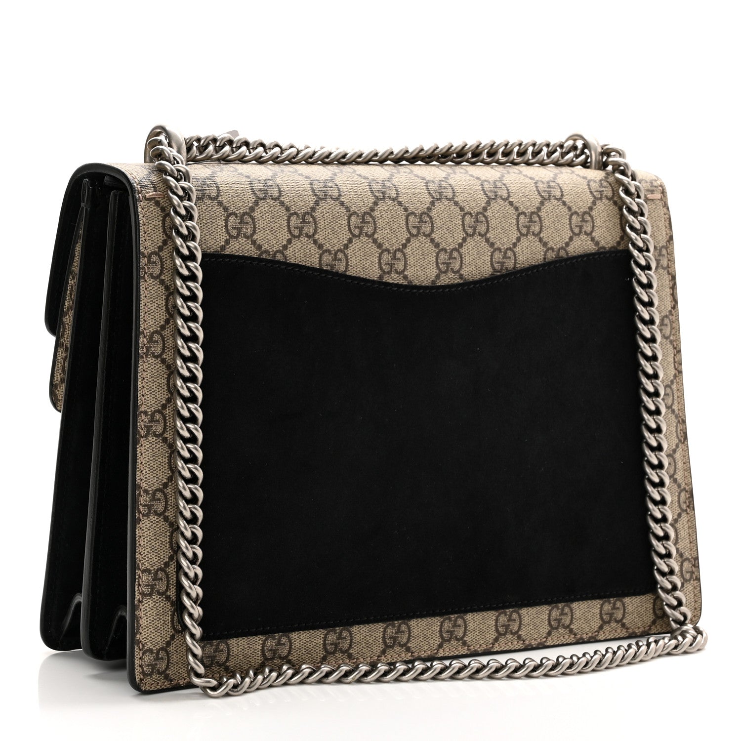Gucci GG Supreme Monogram Medium Dionysus Shoulder Bag Black 3 of 11