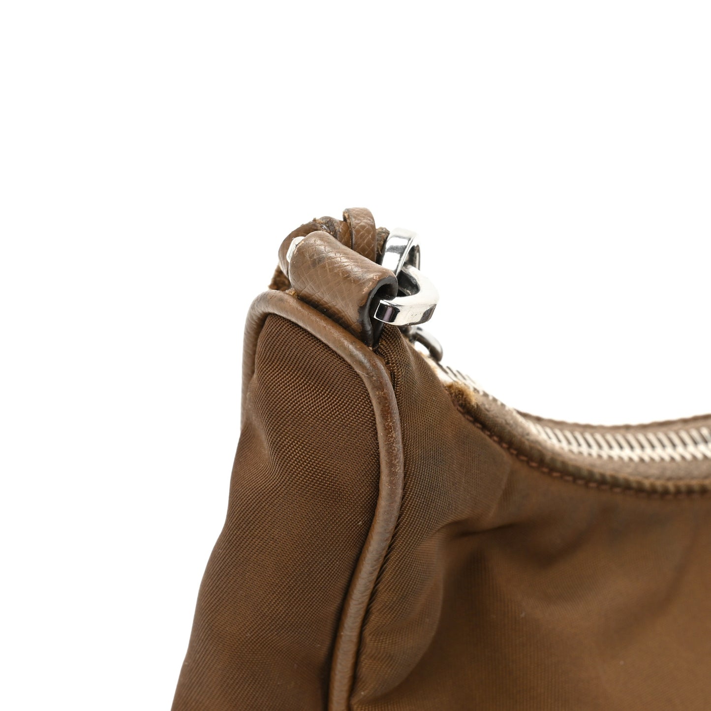 Tessuto Nylon Saffiano Re-Edition 2005 Shoulder Bag Cacao