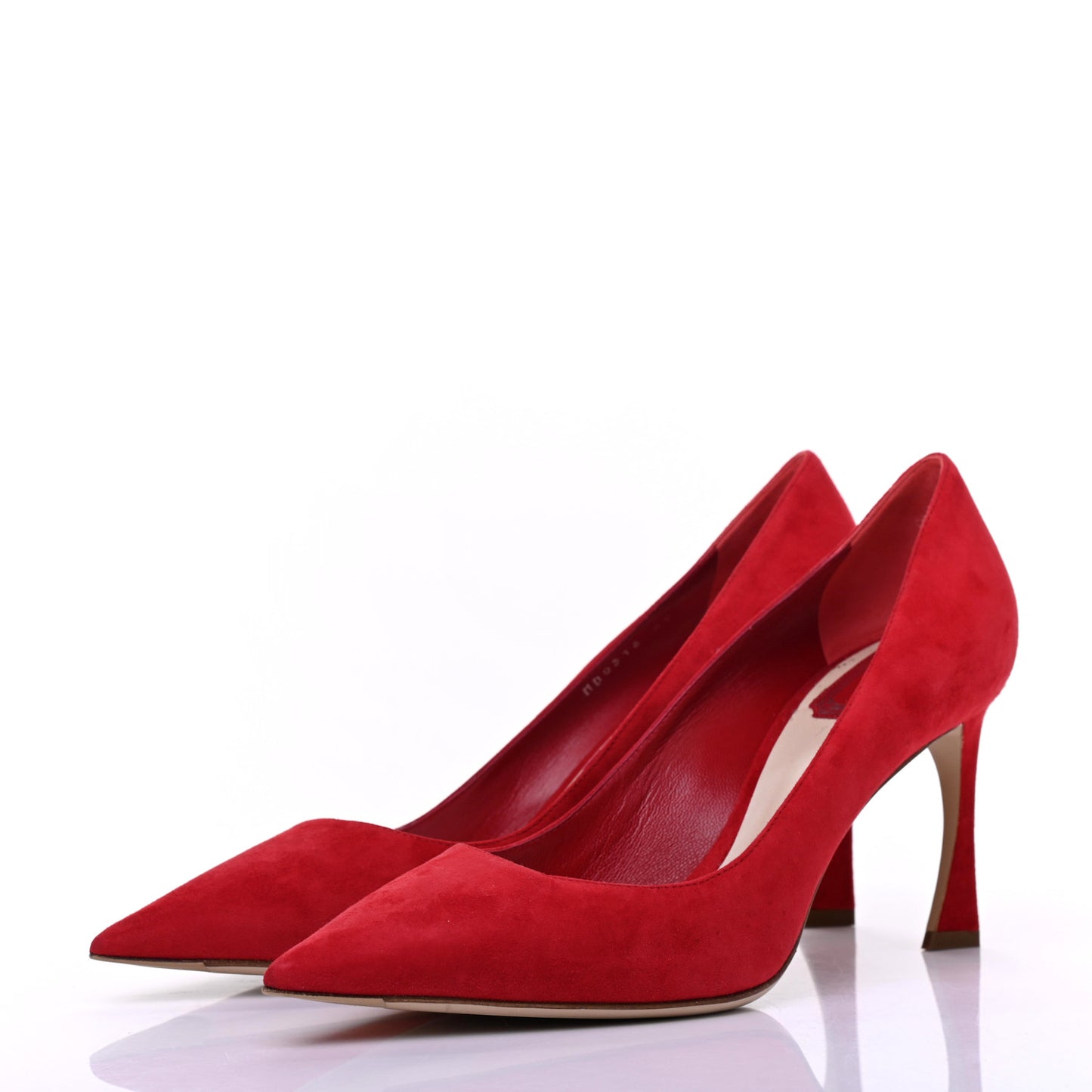 Suede Songe Pumps 40 Red
