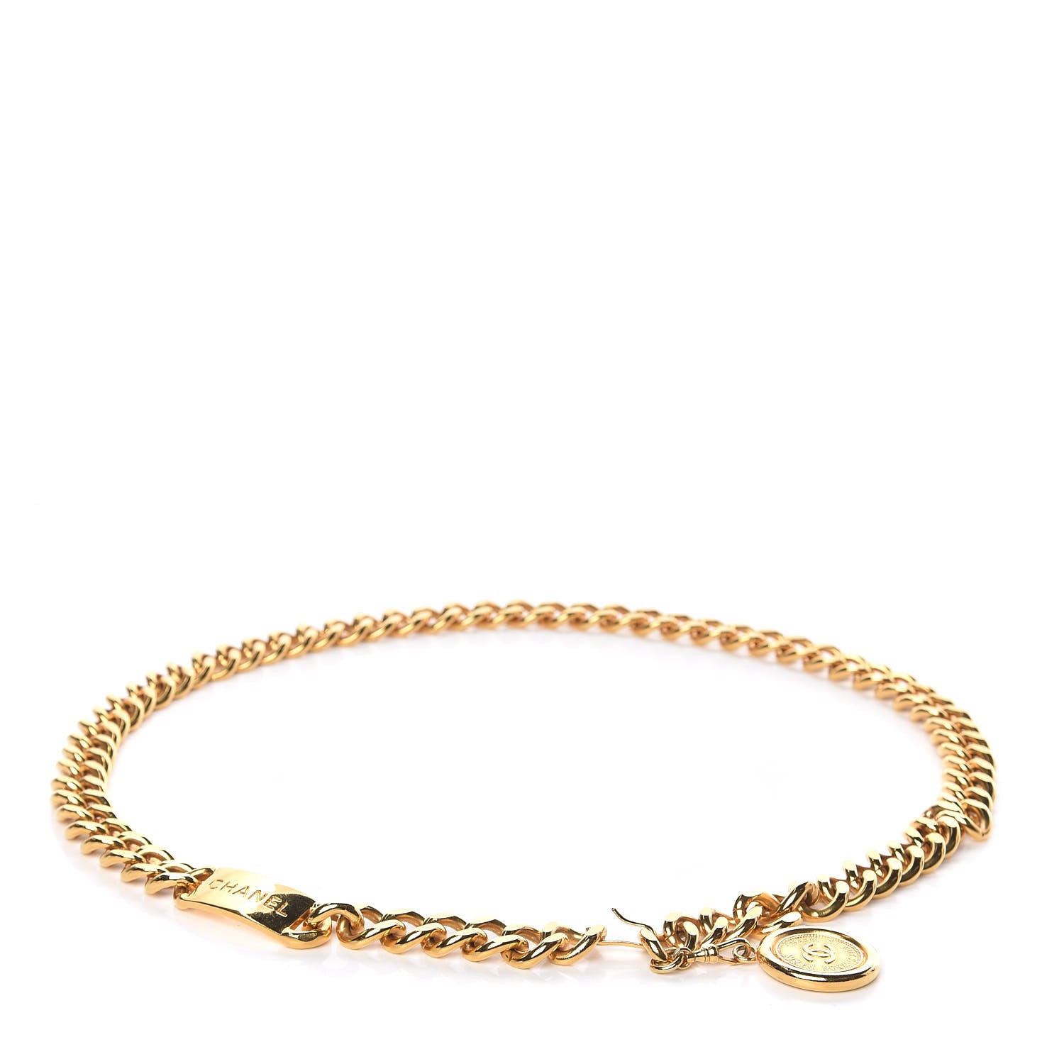 Chanel Chain CC 31 Rue Cambon Medallion Belt Gold 460681