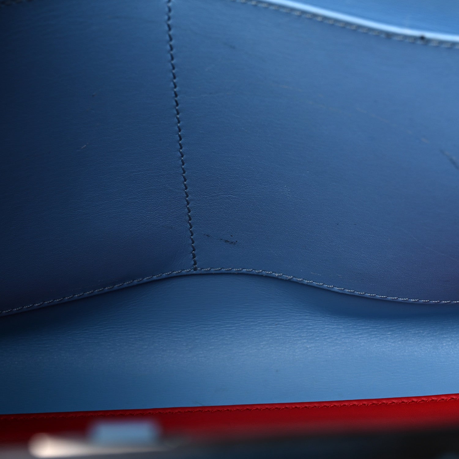 Louis Vuitton Calfskin City Steamer MM Rouge Blue 12 of 22