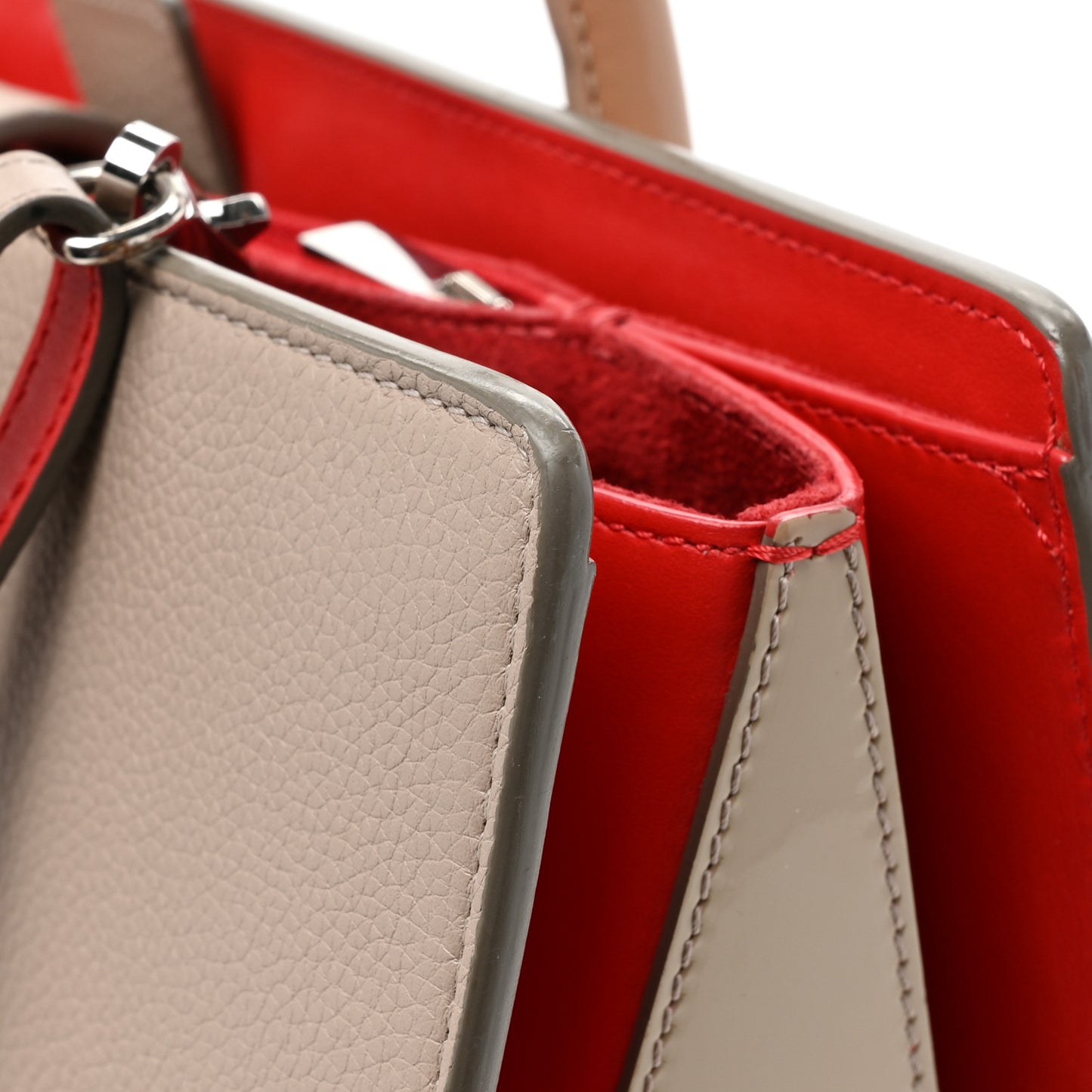 Calfskin Patent Studded Large Paloma Cashmere