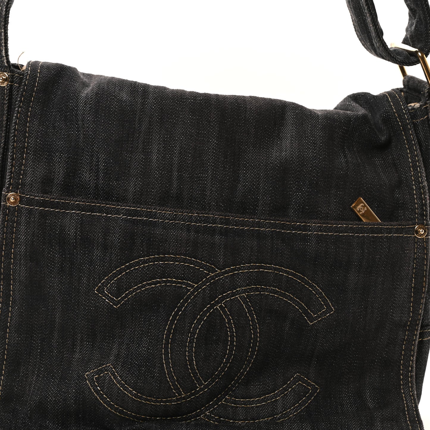 Denim CC Messenger Bag Blue