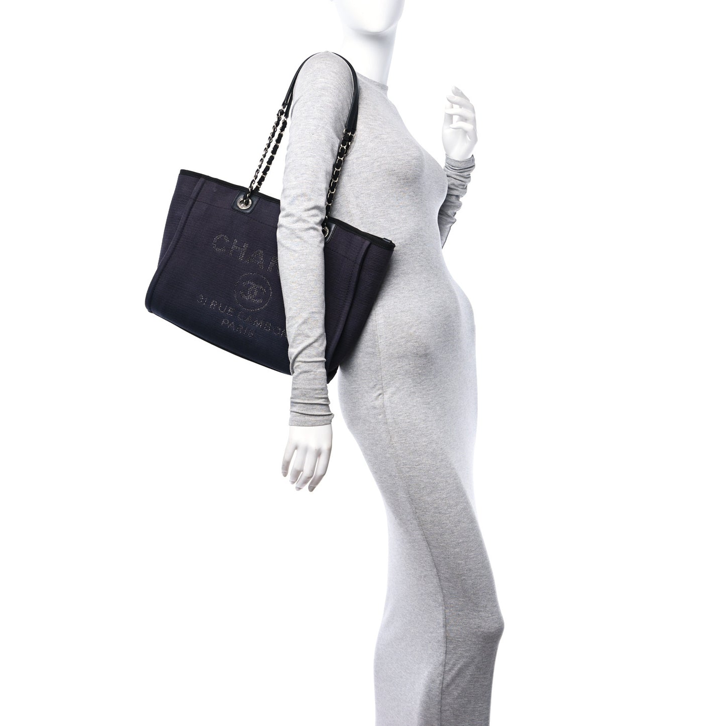 Mixed Fibers Small Deauville Tote Black