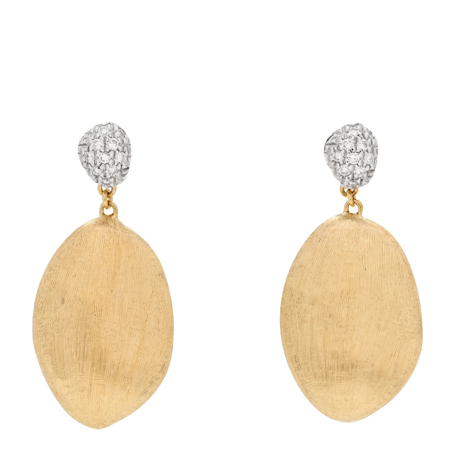 18K Yellow Gold Diamond Siviglia Drop Earrings