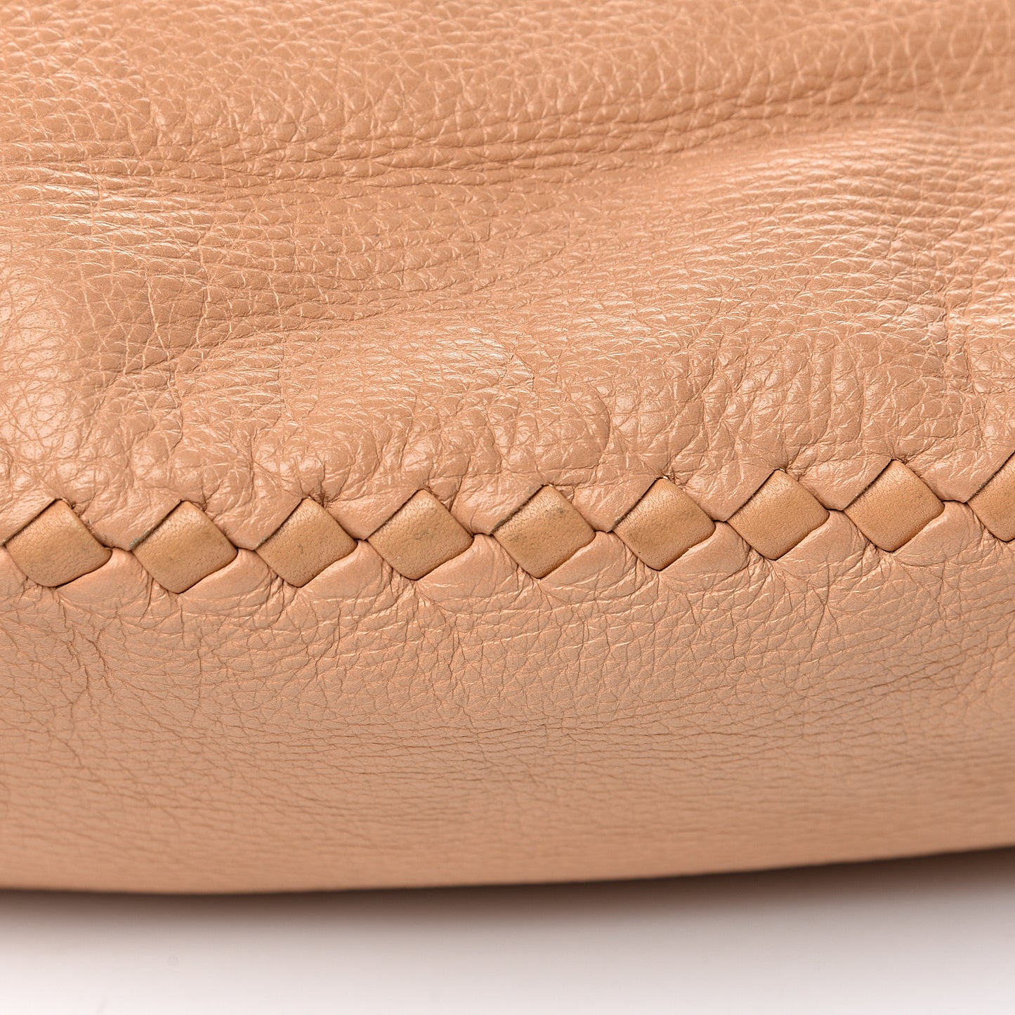 Cervo Deerskin Large Hobo Carmel