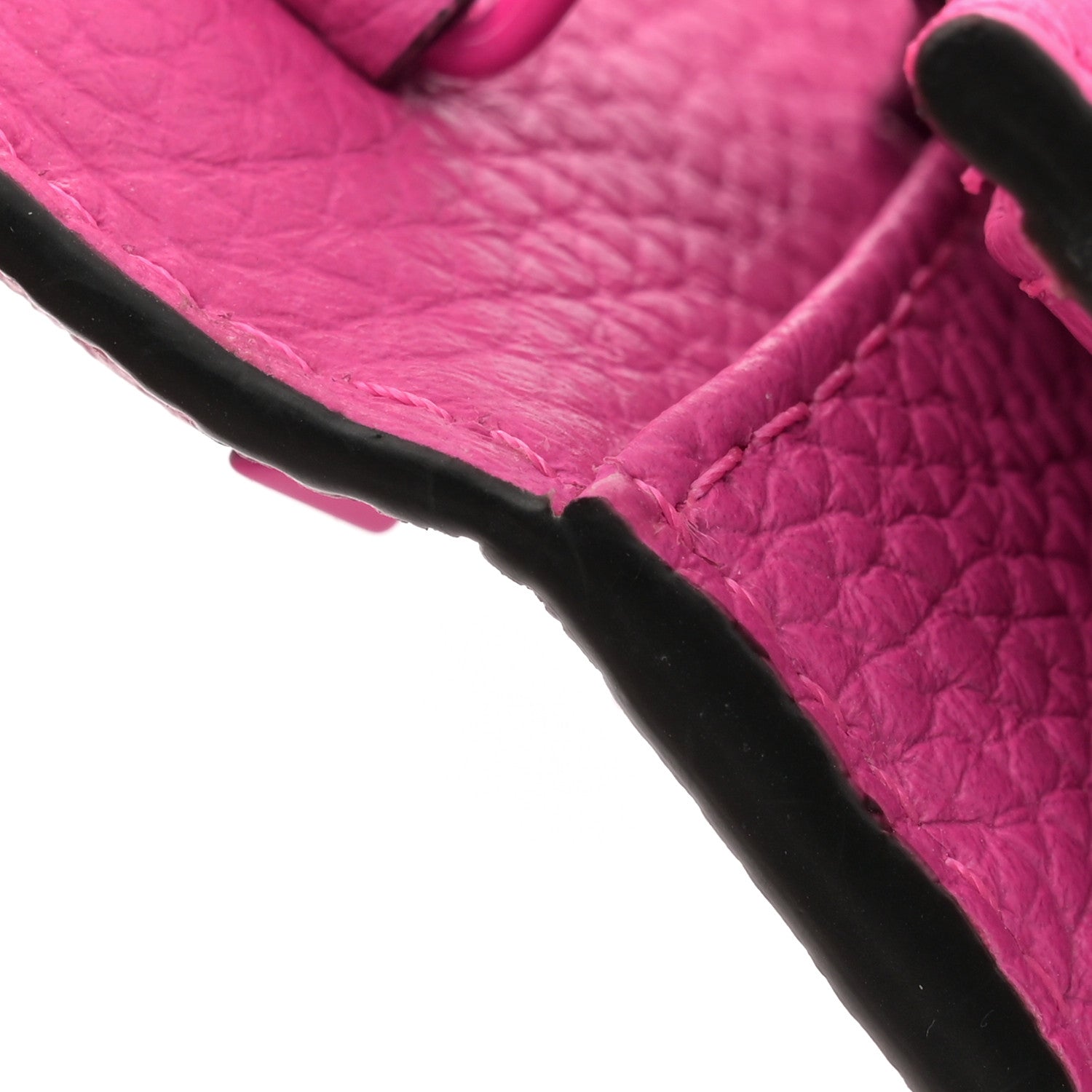 Valentino Garavani Pebbled Calfskin Enamel Monochrome Rockstud Flip Lock Flip Lock Wallet On Chain  Pink PP 10 of 11