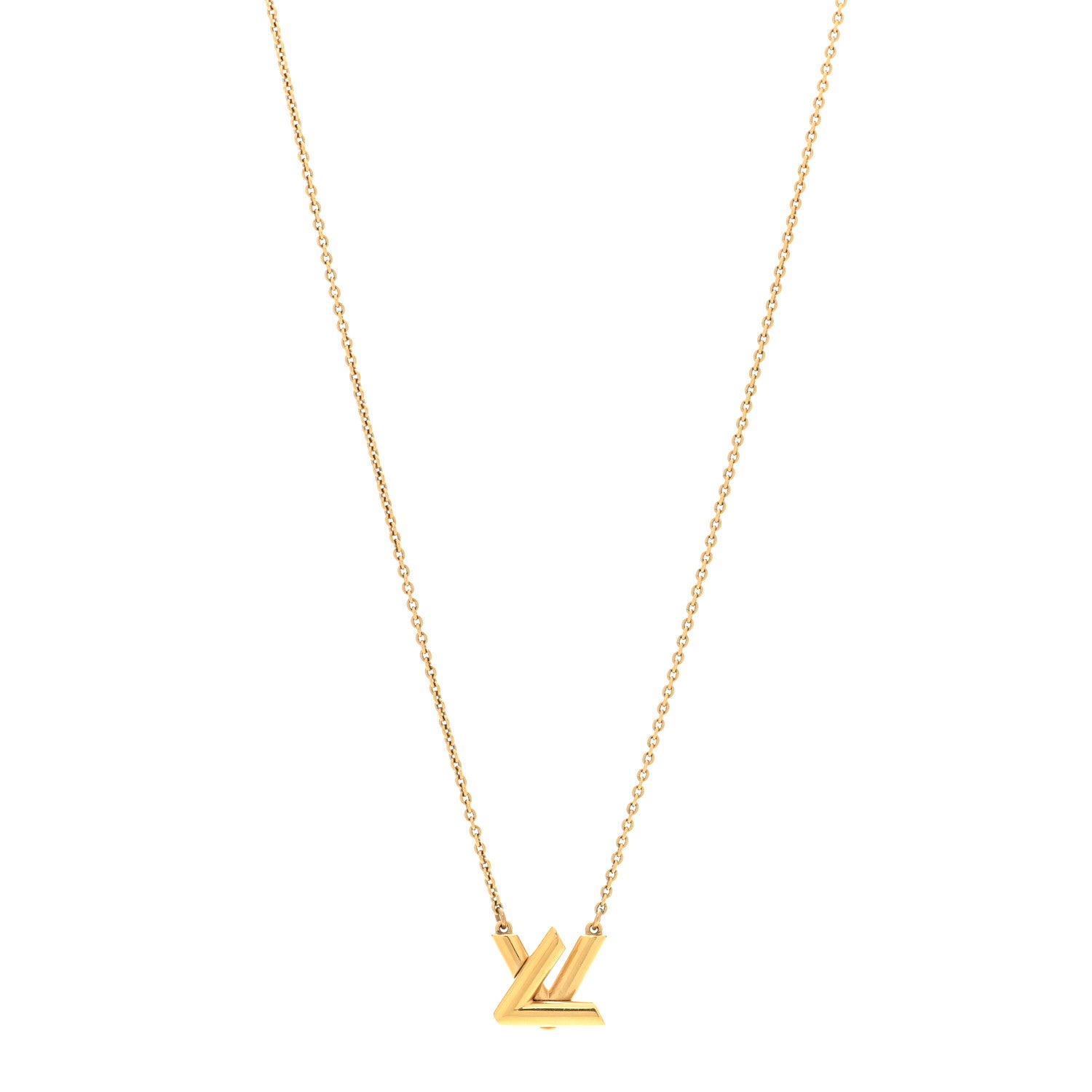 Louis Vuitton Metal GO-14 Necklace Gold 1887830 – FASHIONPHILE