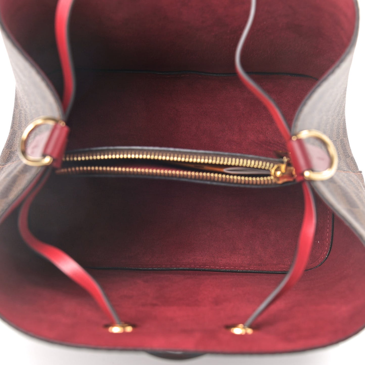 Damier Ebene Neonoe MM Cherry Berry