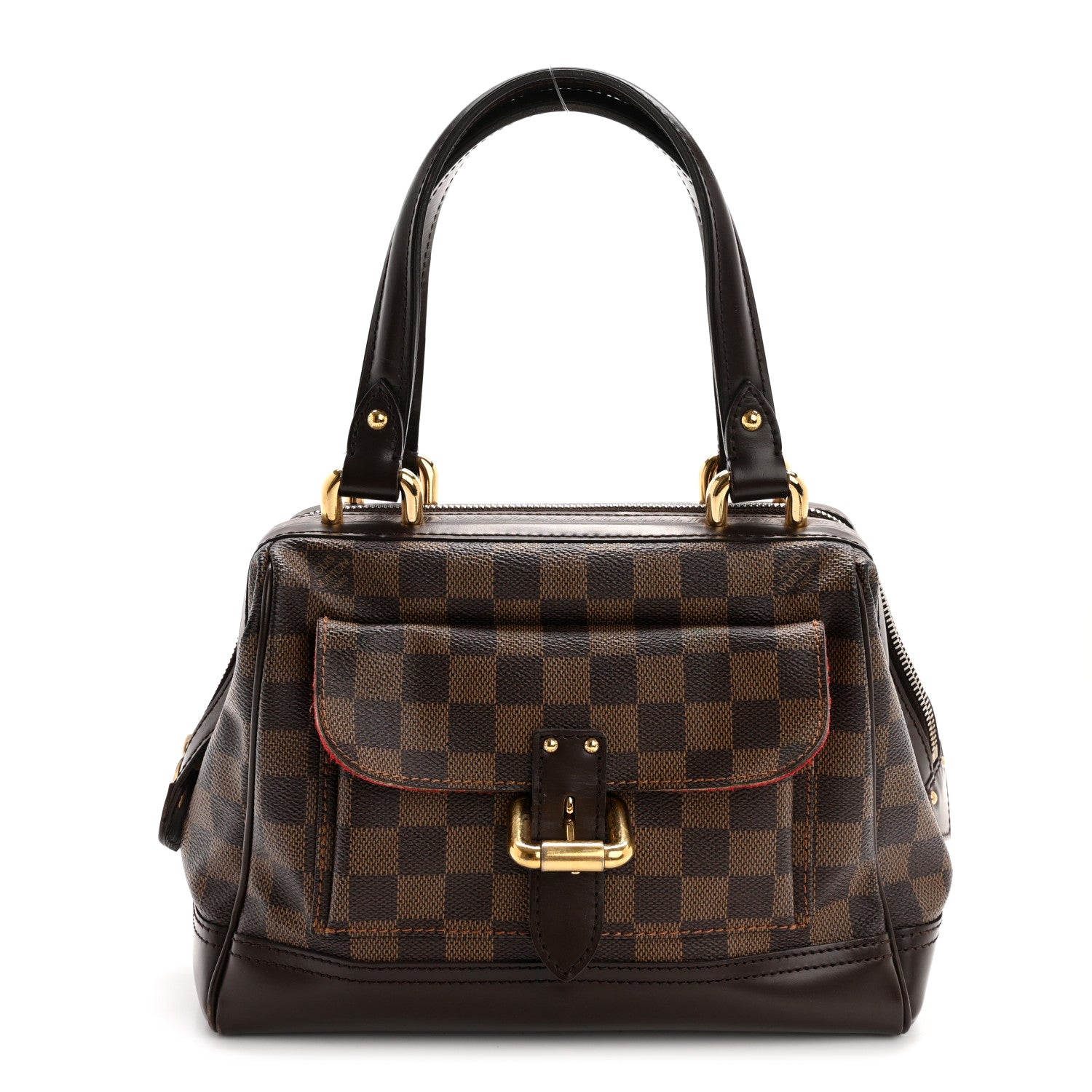 LOUIS VUITTON Damier Ebene Knightsbridge leather damier belt Handbag N51201 Brown main image 0