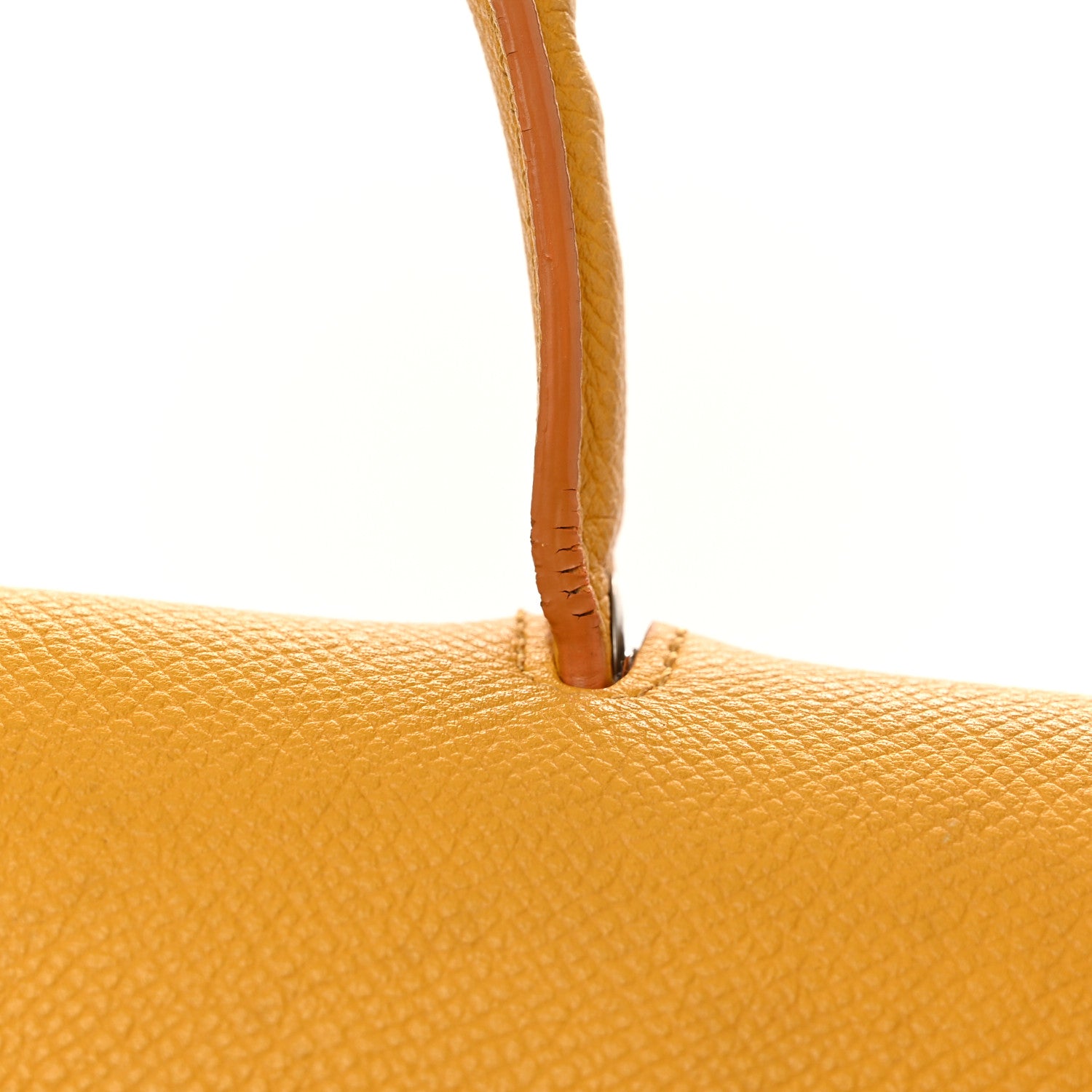 Celine Grained Calfskin Mini Belt Bag Amber 11 of 13