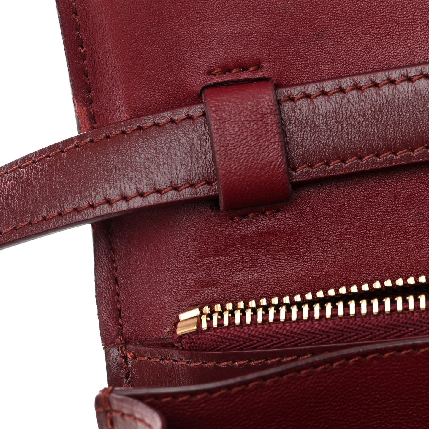 Box Calfskin Medium Classic Box Flap Bag Burgundy