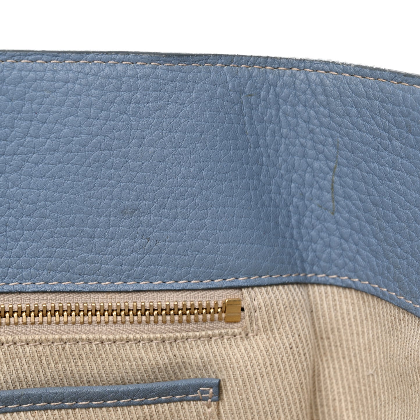 Grained Calfskin Globe Shoulder Bag Sky Blue