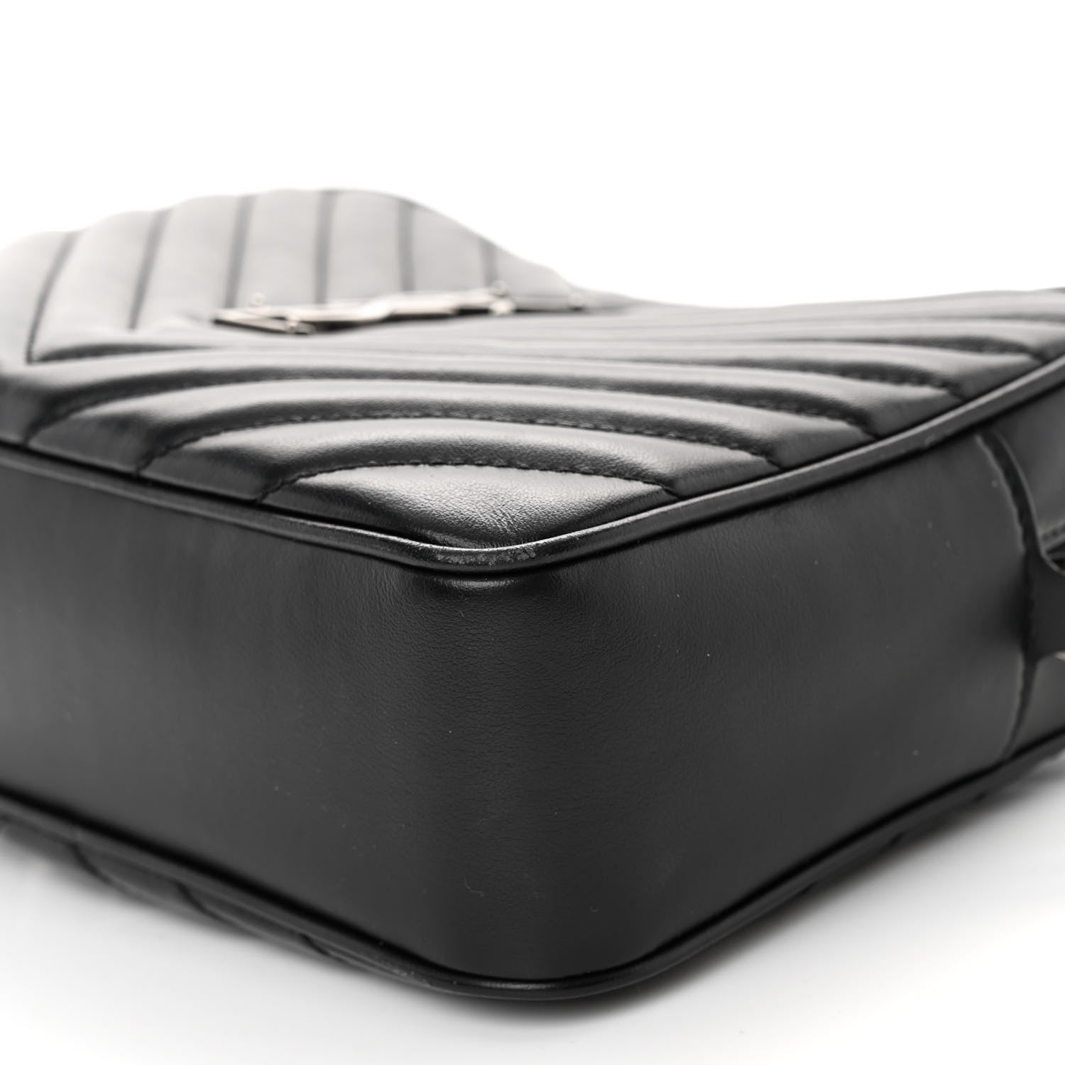 Saint Laurent Calfskin Matelasse Monogram Lou Camera Bag Black 9 of 9