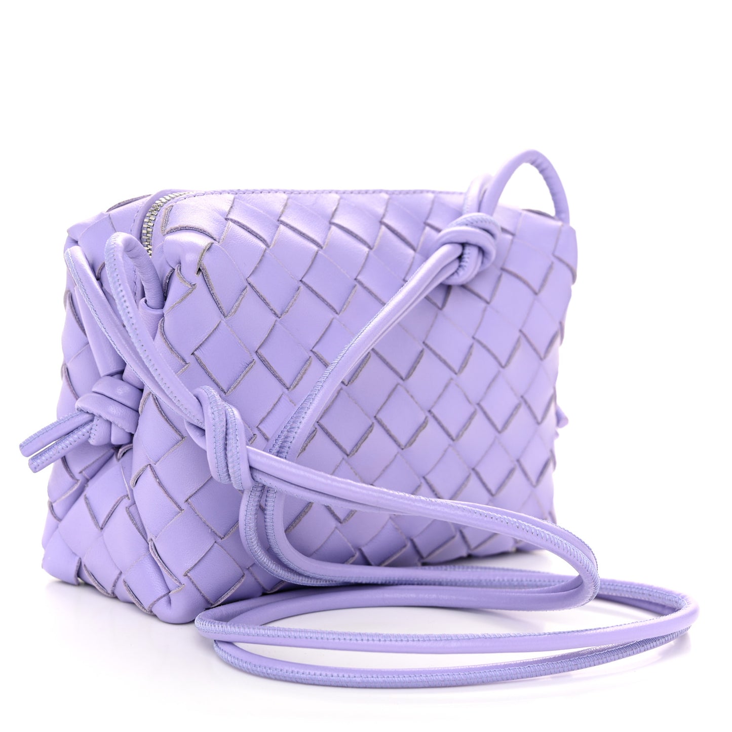 Nappa Intrecciato Mini Loop Camera Bag Wisteria