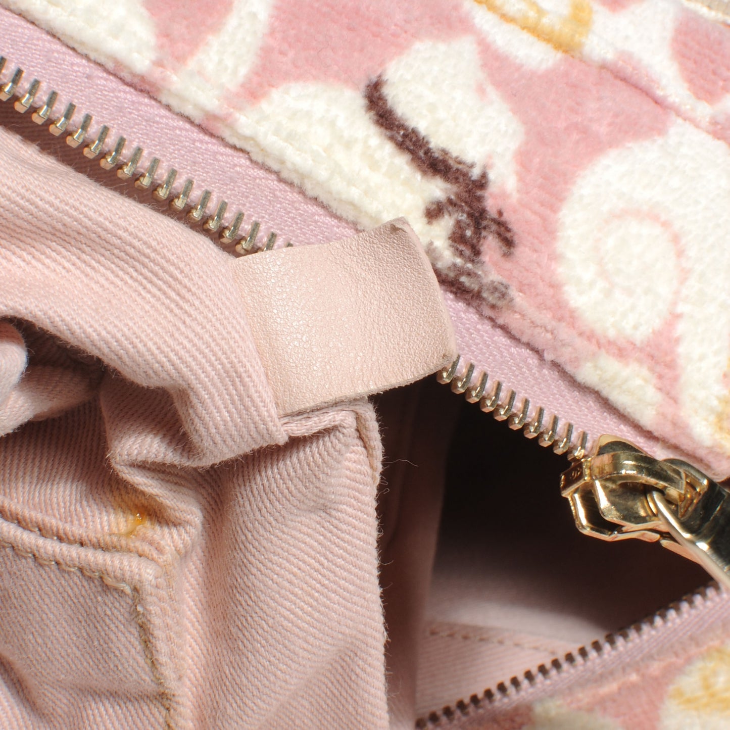 Terry Cotton Baby Animals Diaper Bag Pink