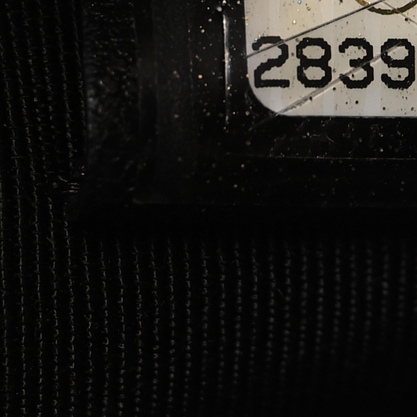 Lambskin Quilted Chanel 19 Medium Cosmetic Case Black