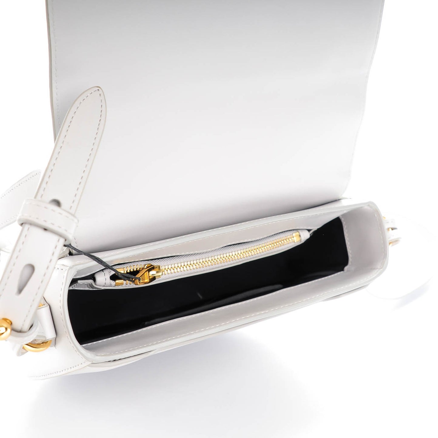 Calfskin Small Lia Sling Sweatshirt Pale Gold Hardware