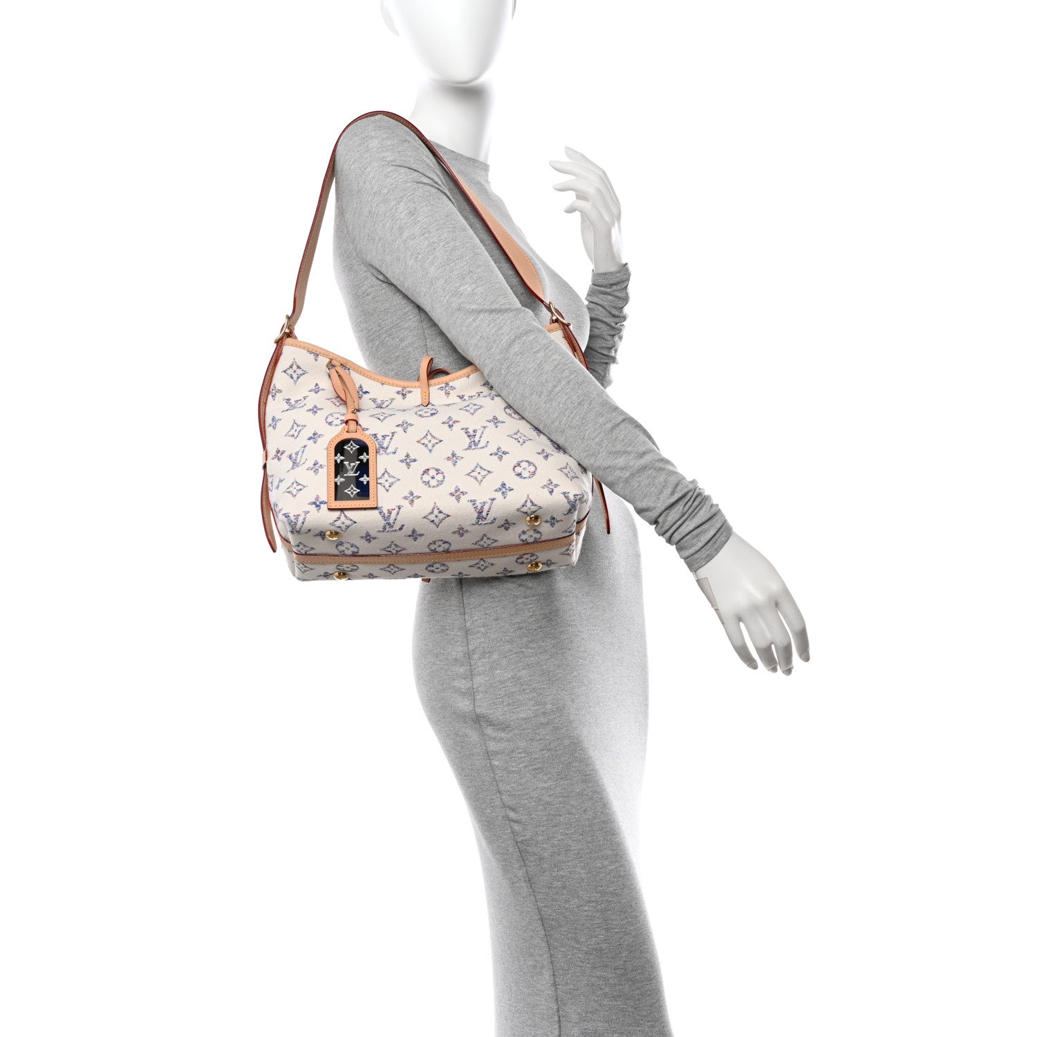 Louis Vuitton Monogram Jacquard CarryAll PM Multicolor Beige 2 of 14
