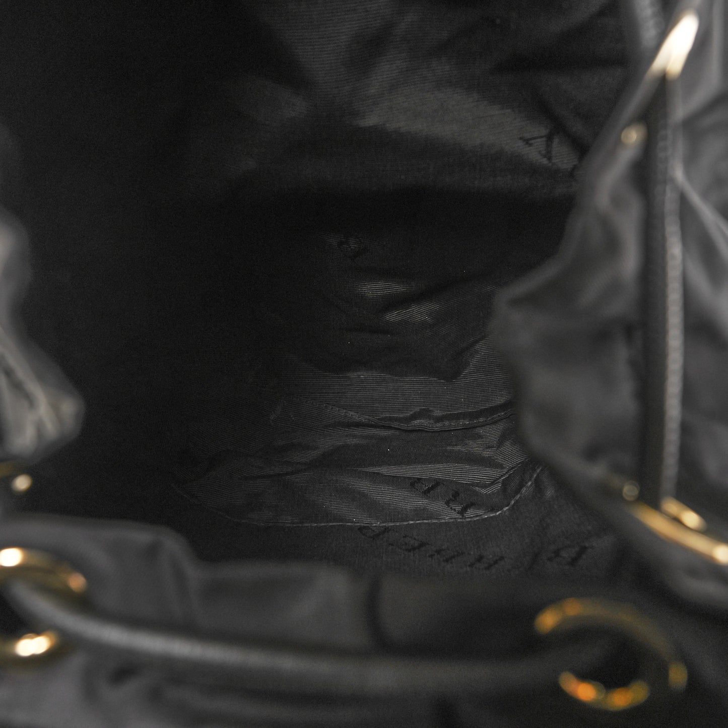 Nylon Medium Rucksack Backpack Black