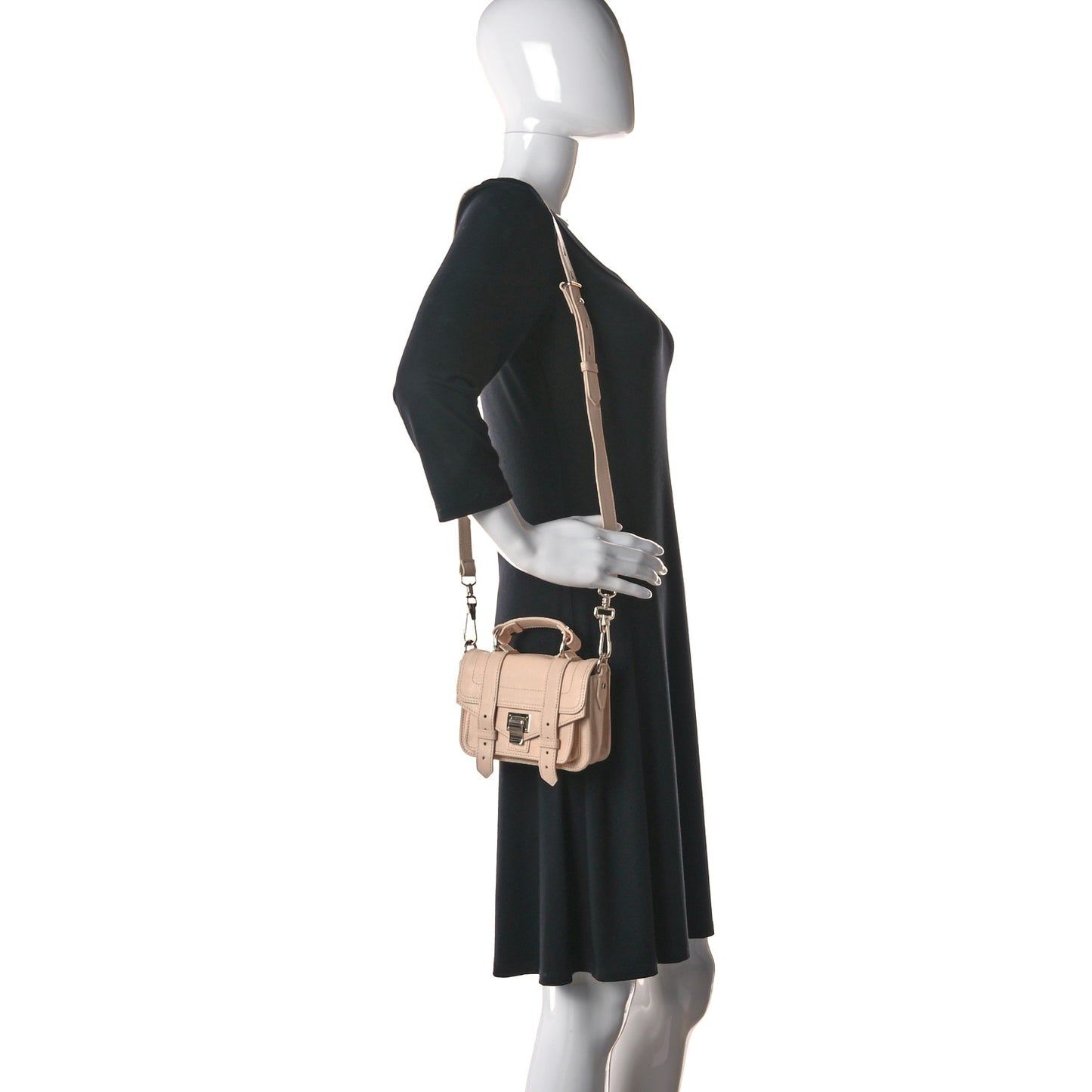 Lambskin PS1 Mini Pouch Messenger Light Apricot