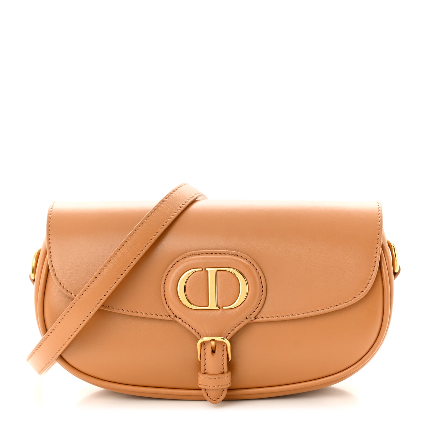 Box Calfskin East West Bobby Bag Amber