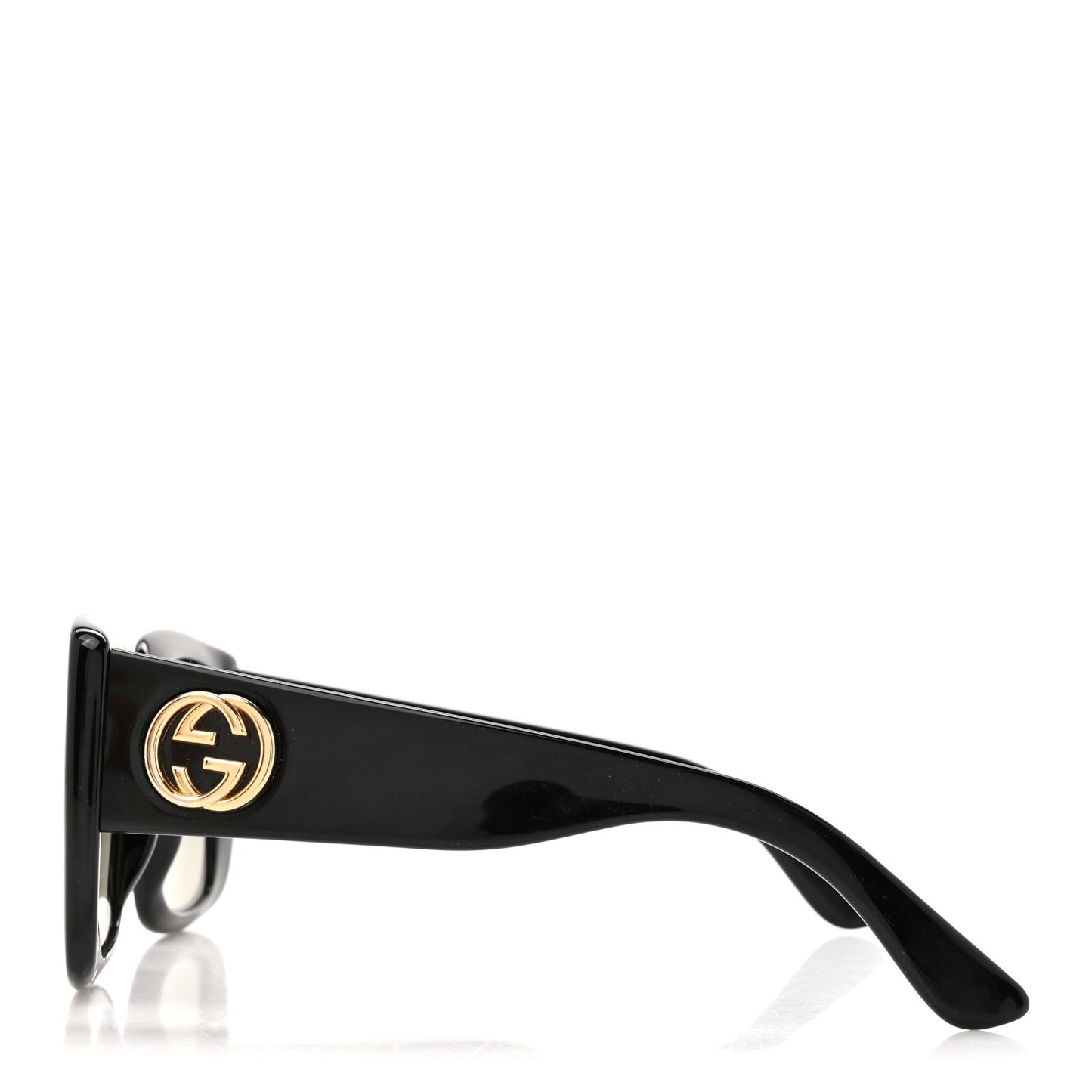 Acetate Square Frame Sunglasses GG0141SN Black