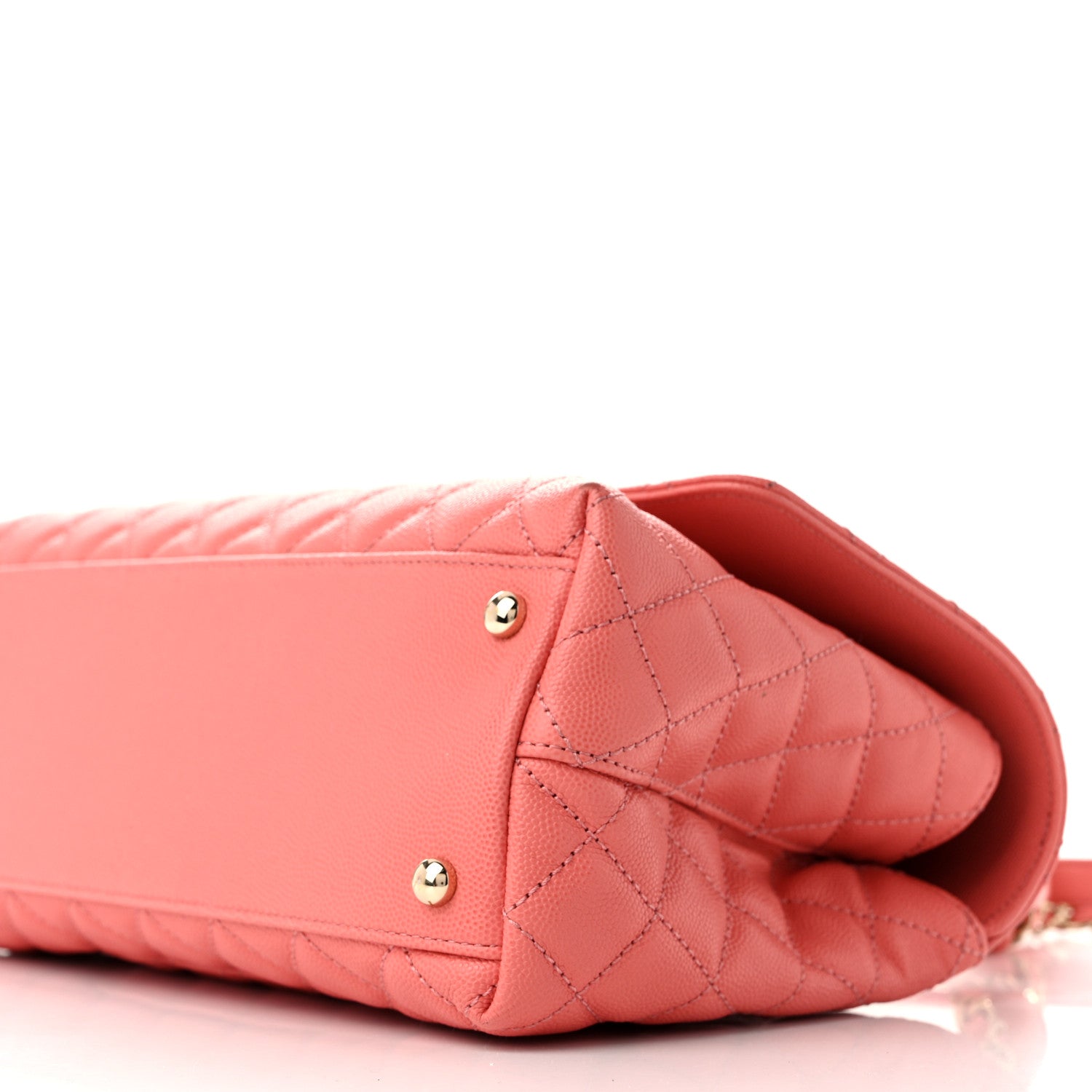 Chanel Caviar Quilted Small Coco Handle Flap Pink 9 of 9