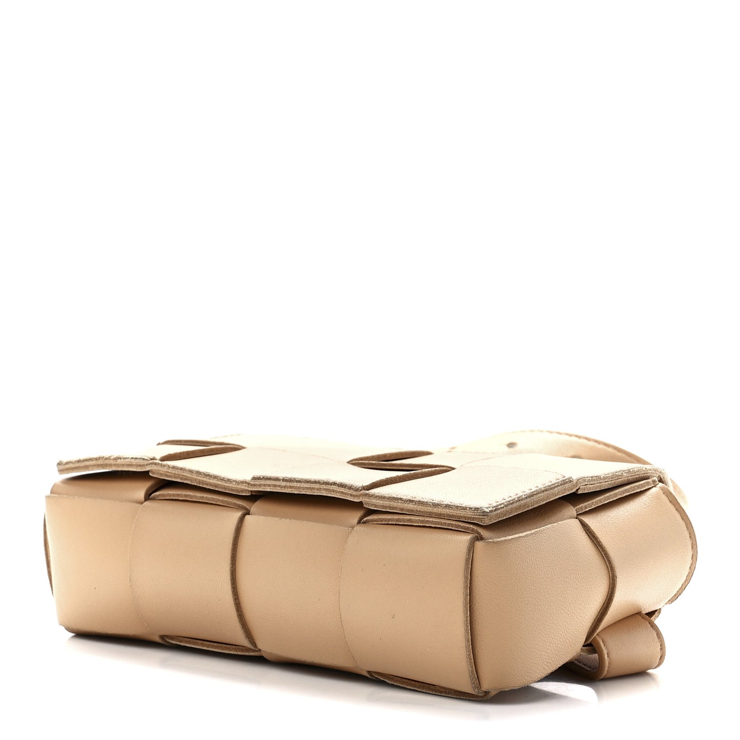 Nappa Maxi Intreccio The Belt Cassette Bag Almond