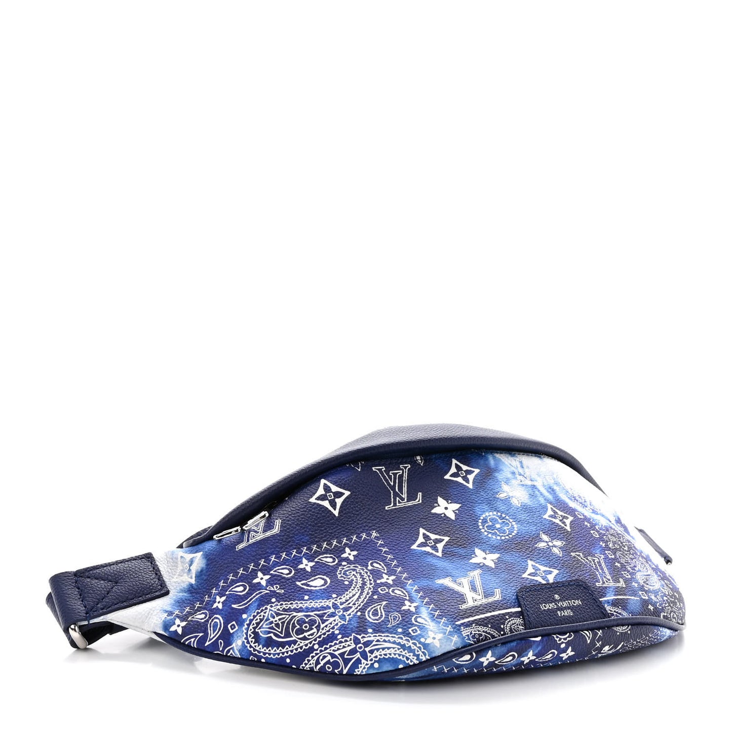 Cowhide Monogram Bandana Discovery Bumbag PM Blue