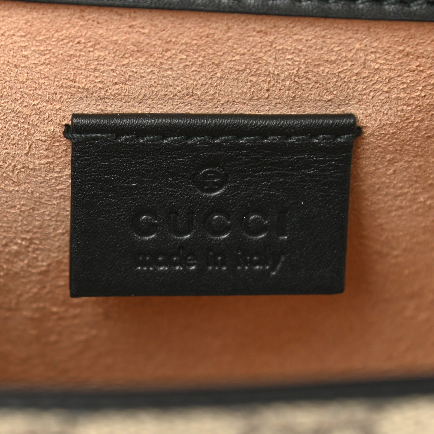 GG Supreme Monogram Small Osiride Shoulder Bag Black Gold