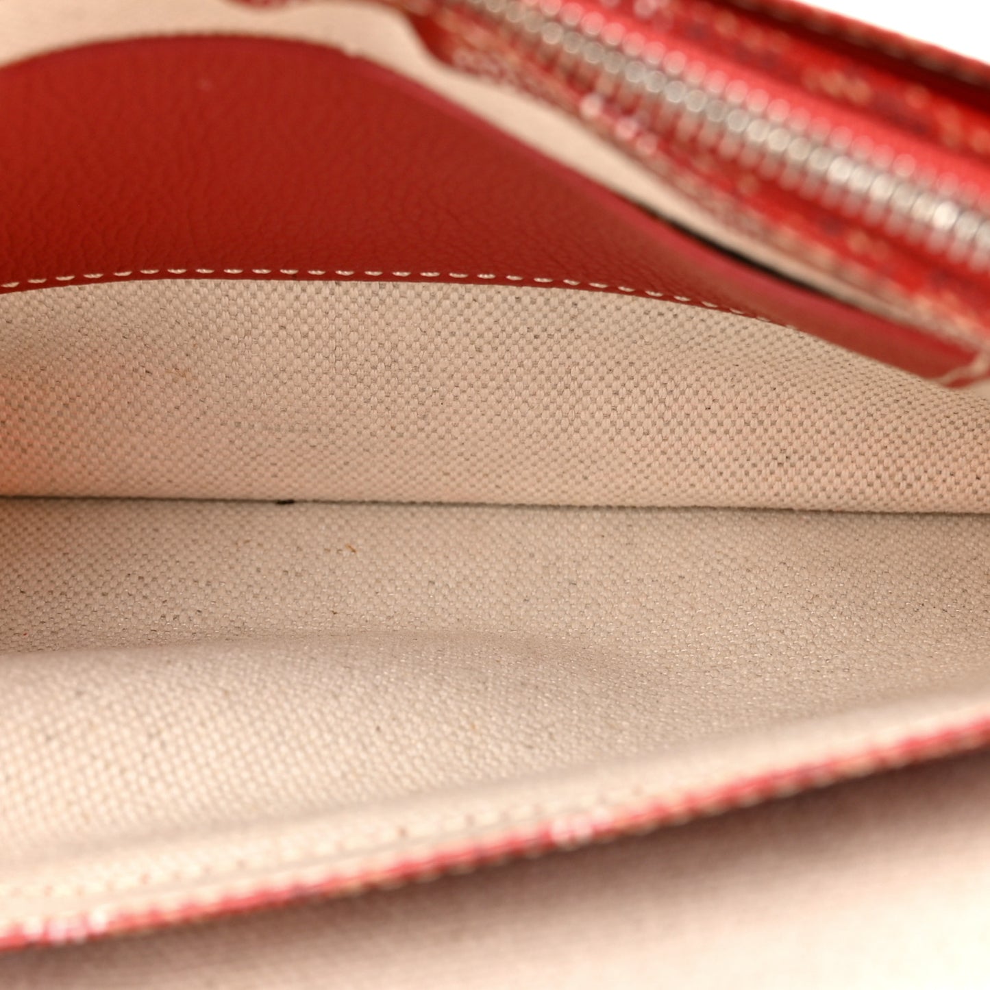 Goyardine Plumet Wallet Clutch Red